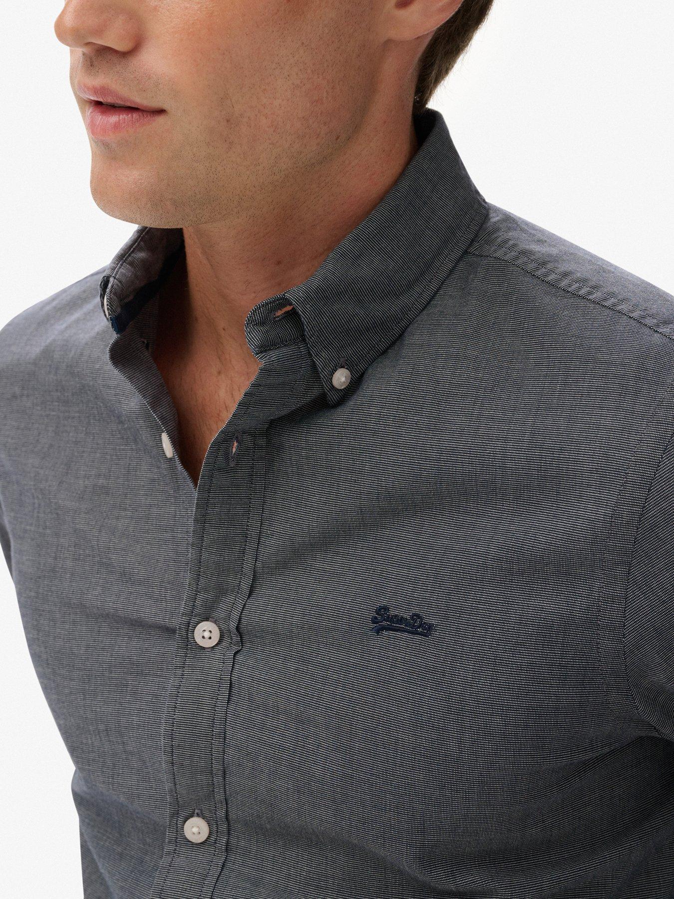 superdry-essentials-tailored-long-sleeve-shirt-greydetail