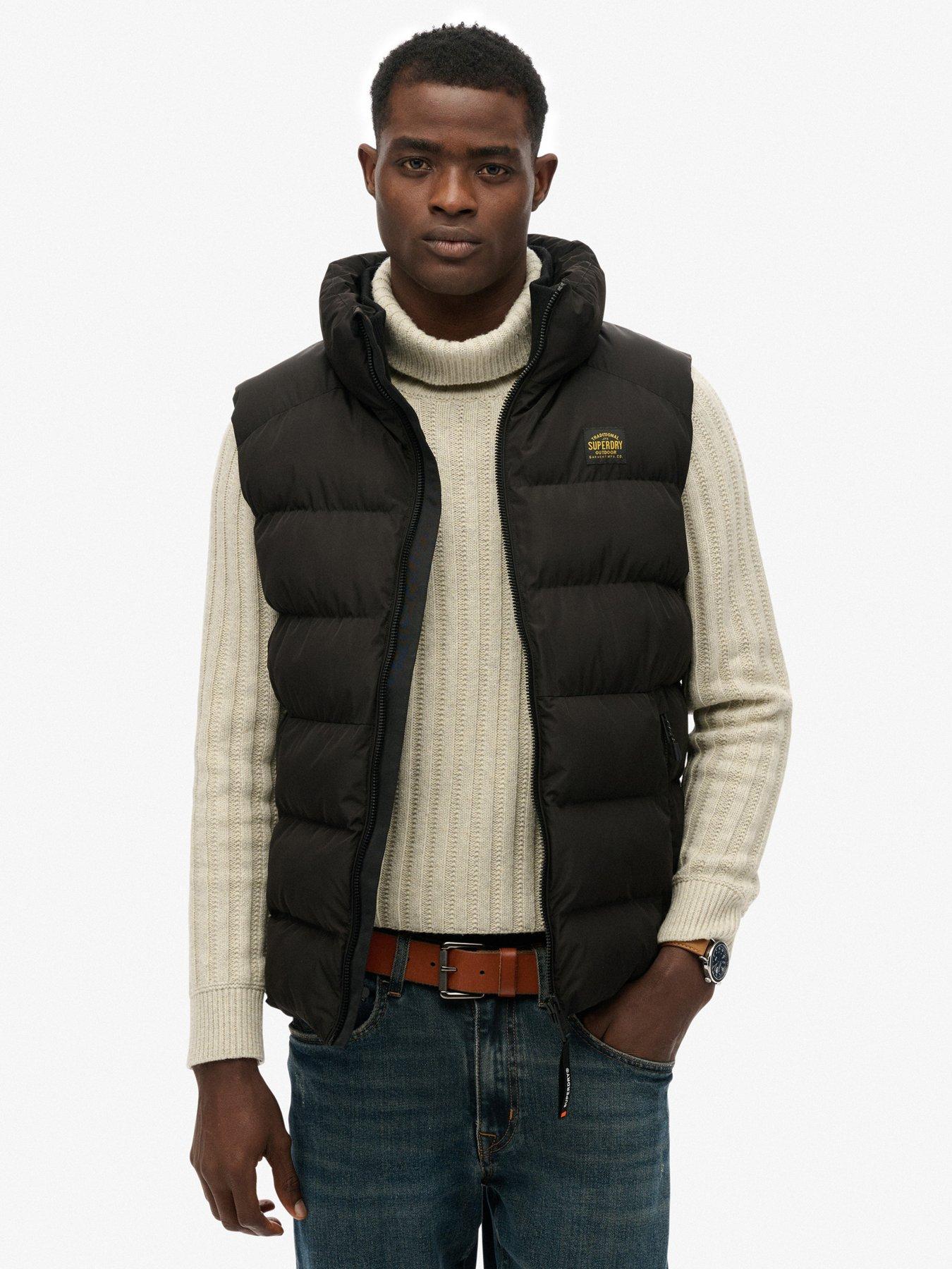 Image 1 of 7 of Superdry Sports Padded Gilet - Black