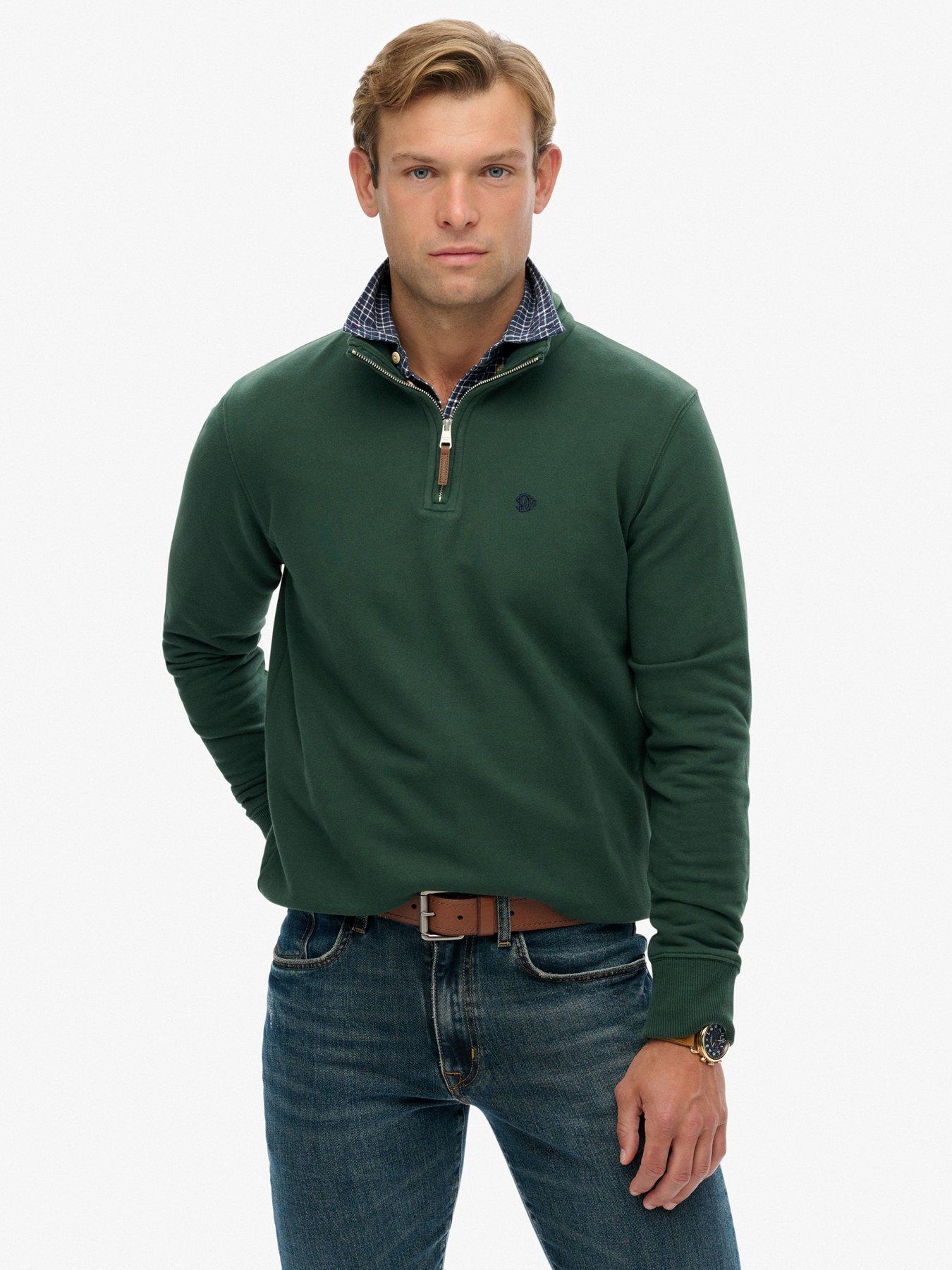 superdry-preppy-half-zip-henley-green