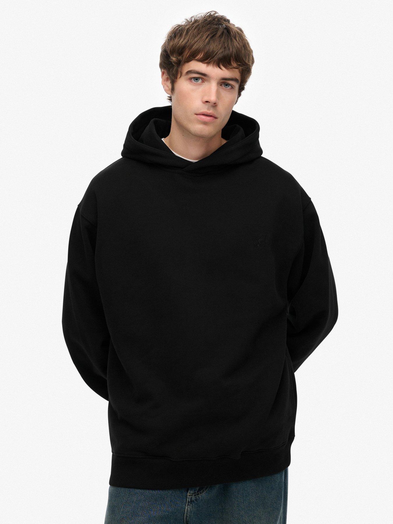 superdry-oversized-hoodie-blackfront
