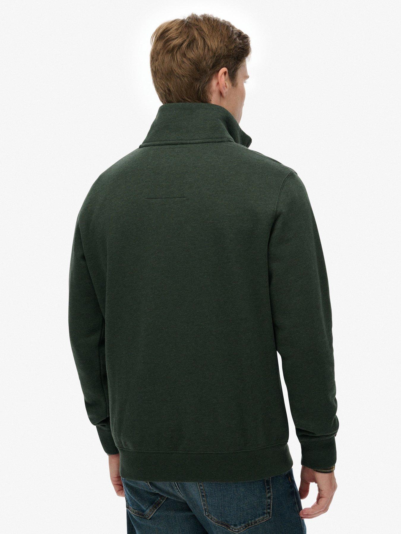 Image 2 of 6 of Superdry Essential Logo Half Zip Sweat - Green