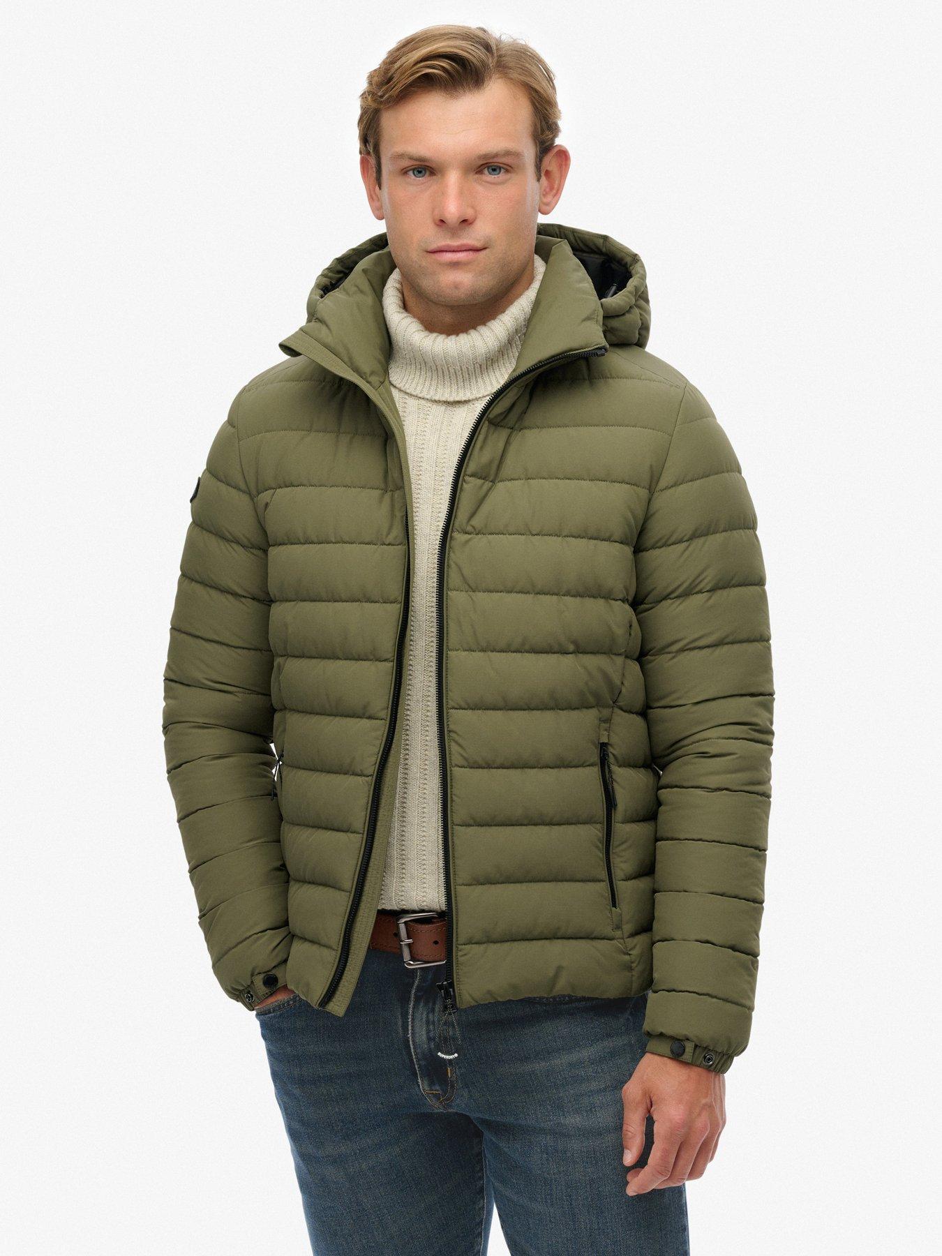 Superdry Superdry Hooded Fuji Padded Jacket - Green