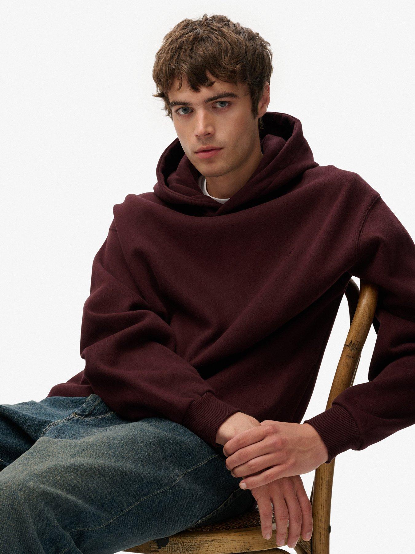 superdry-oversized-hoodie-dark-reddetail