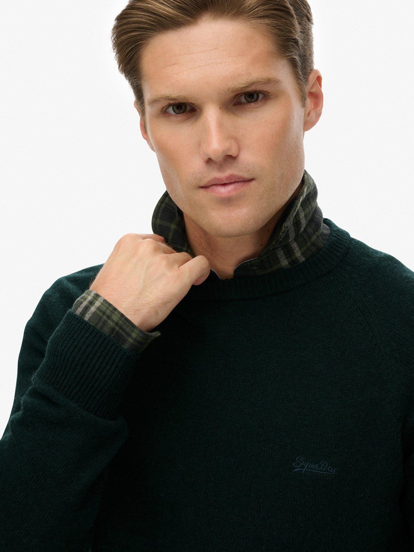 superdry-wool-blend-knitted-jumper-forest-greenoutfit