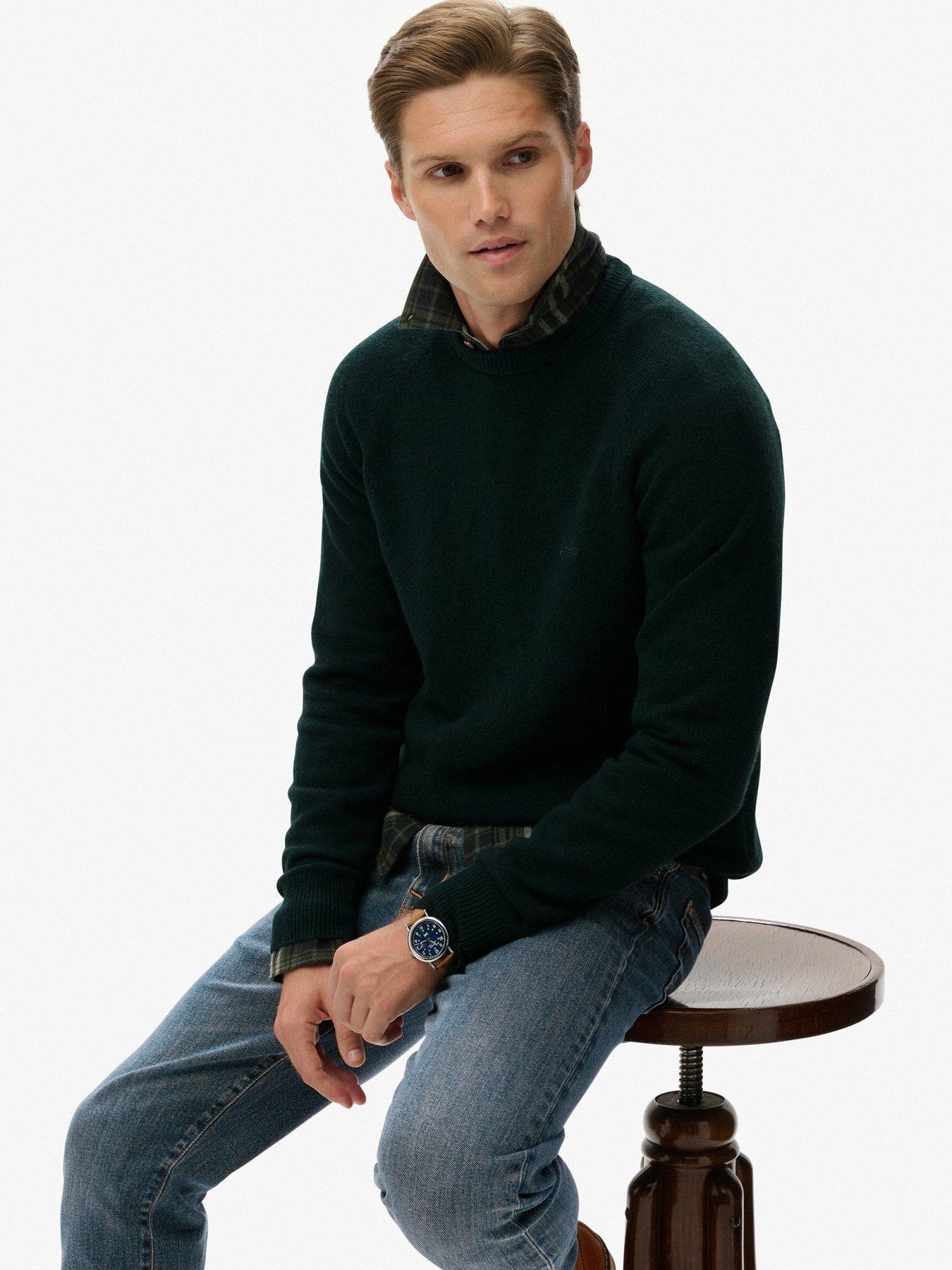 superdry-wool-blend-knitted-jumper-forest-greendetail