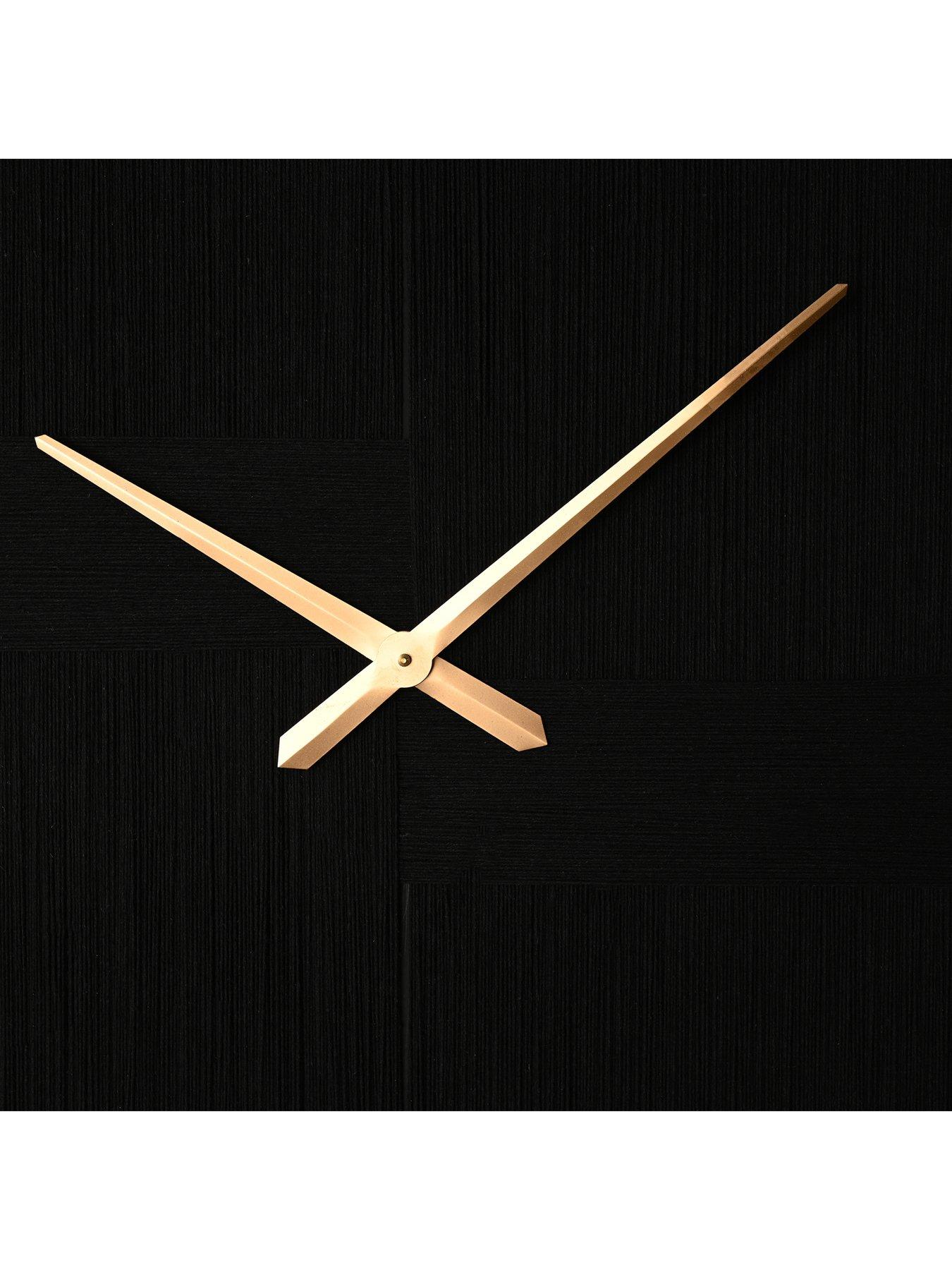 Image 3 of 3 of Hestia Hestia Thread Clock - Black With Gold Hands