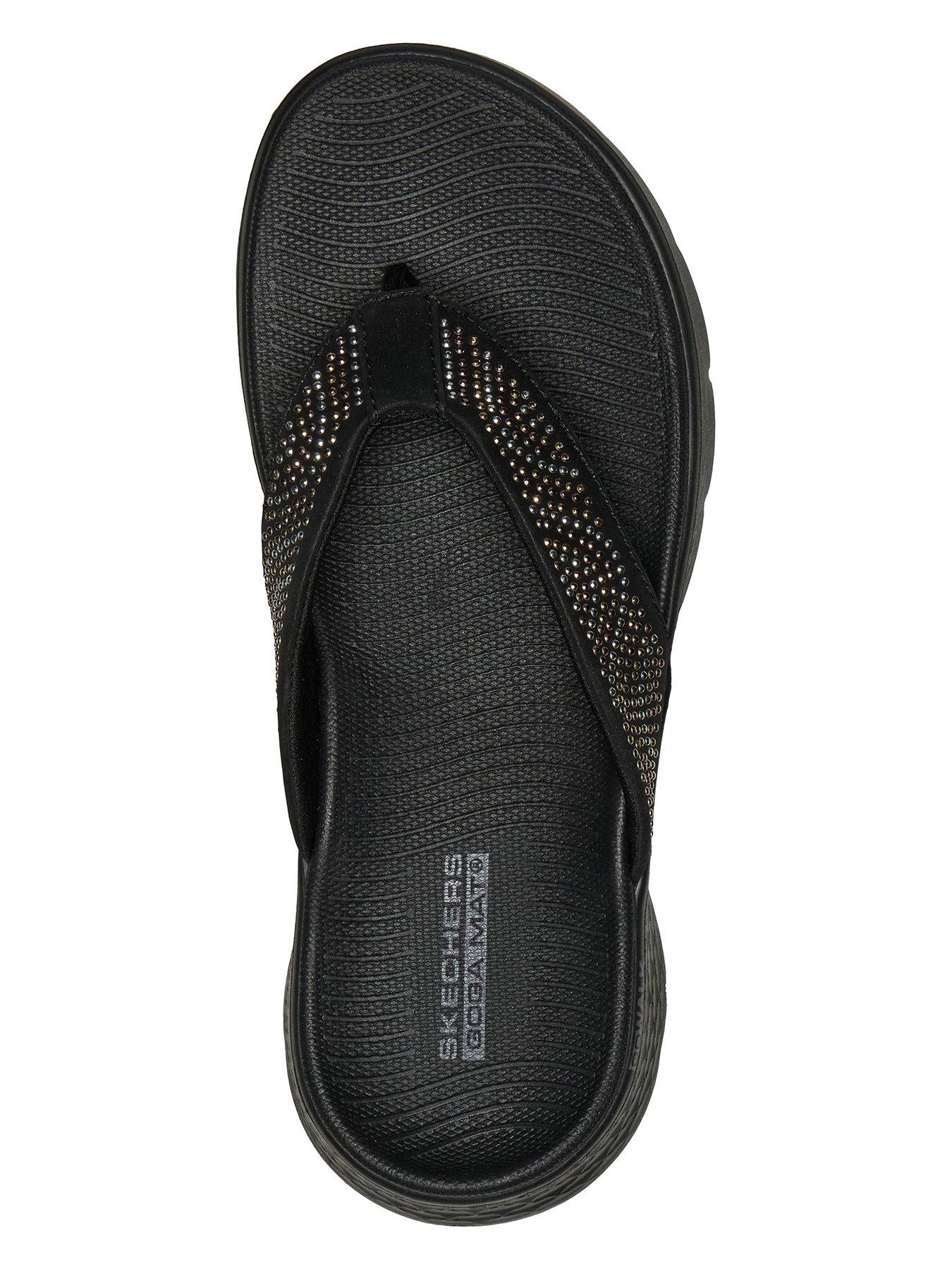 skechers-go-walk-flex-sandal-toe-post-sandal-blackoutfit