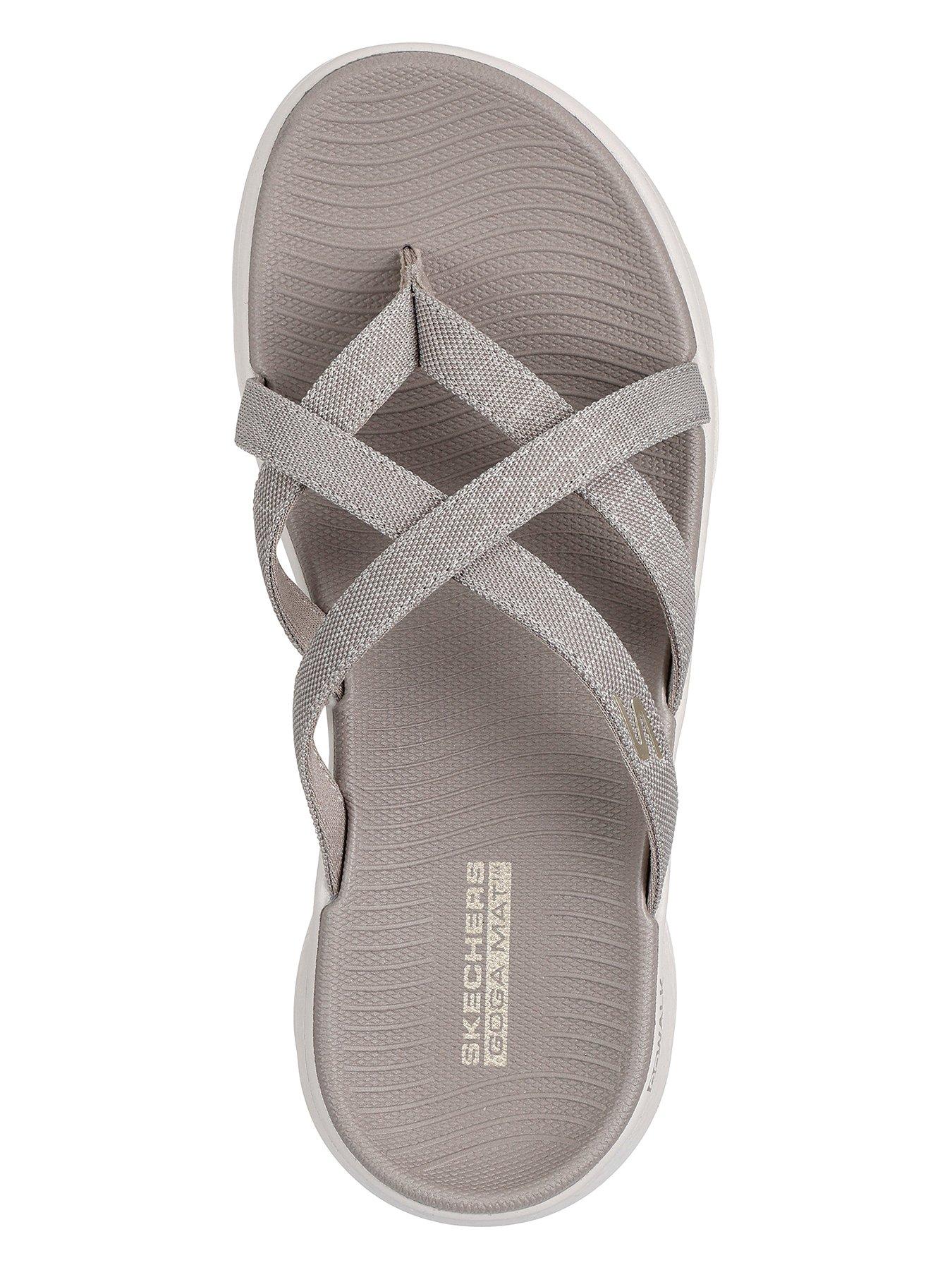 Image 3 of 5 of Skechers Go Walk Flex Sandals - Beige