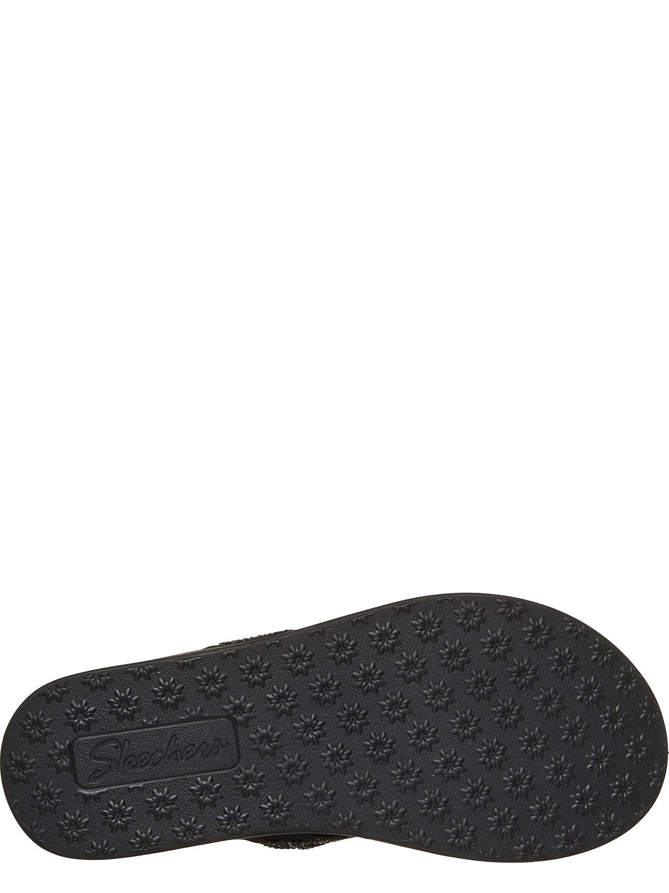 Image 4 of 5 of Skechers Meditation Luxe Toe-post Sandal - Black Mitobuck