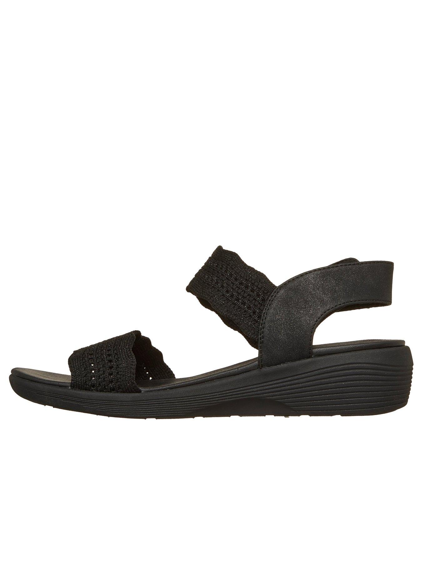 Image 5 of 5 of Skechers Arya Slingback Sandal - Metallic Knit - Black