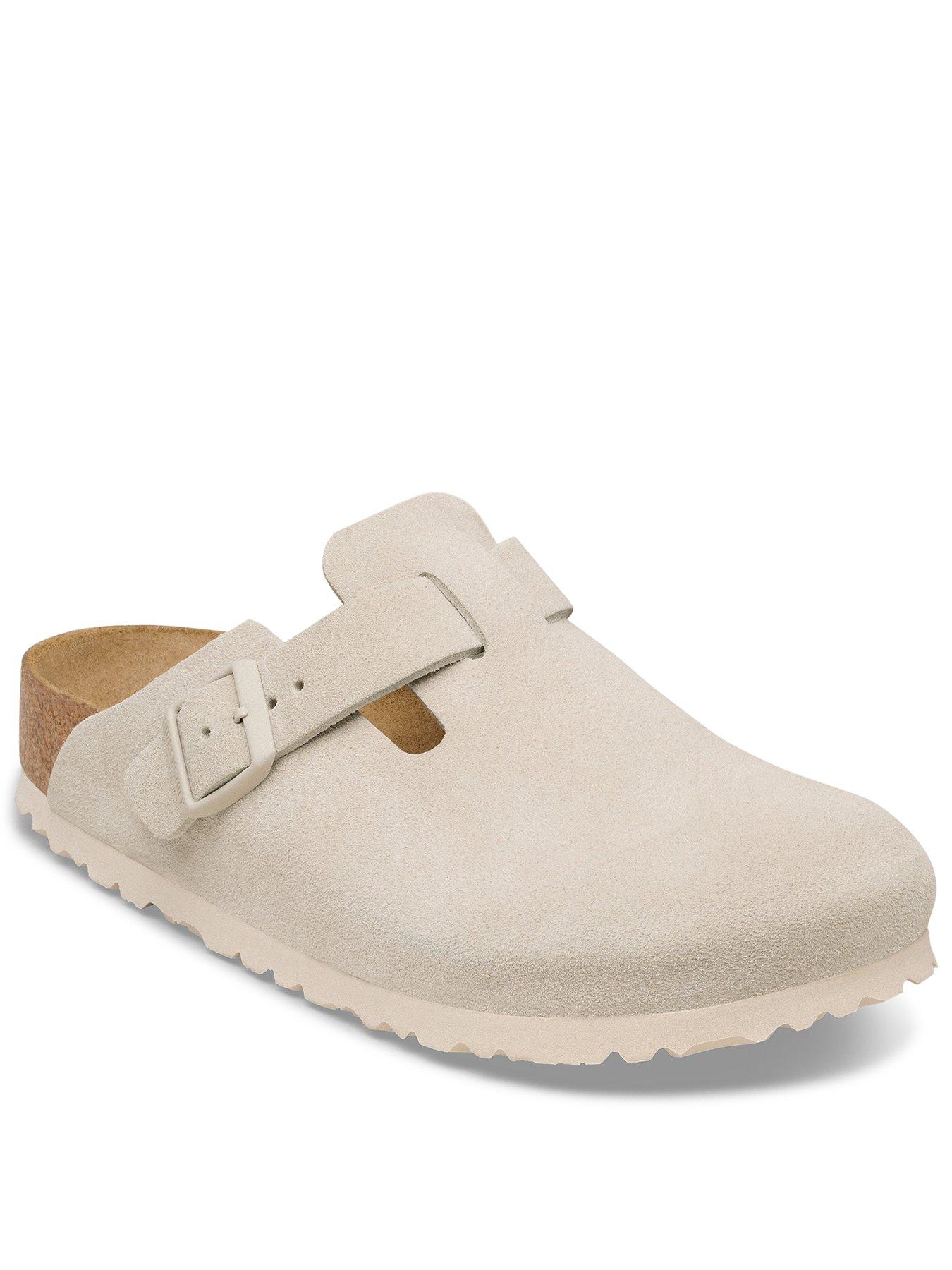 Birkenstock Boston Suede Shoe - Oyster