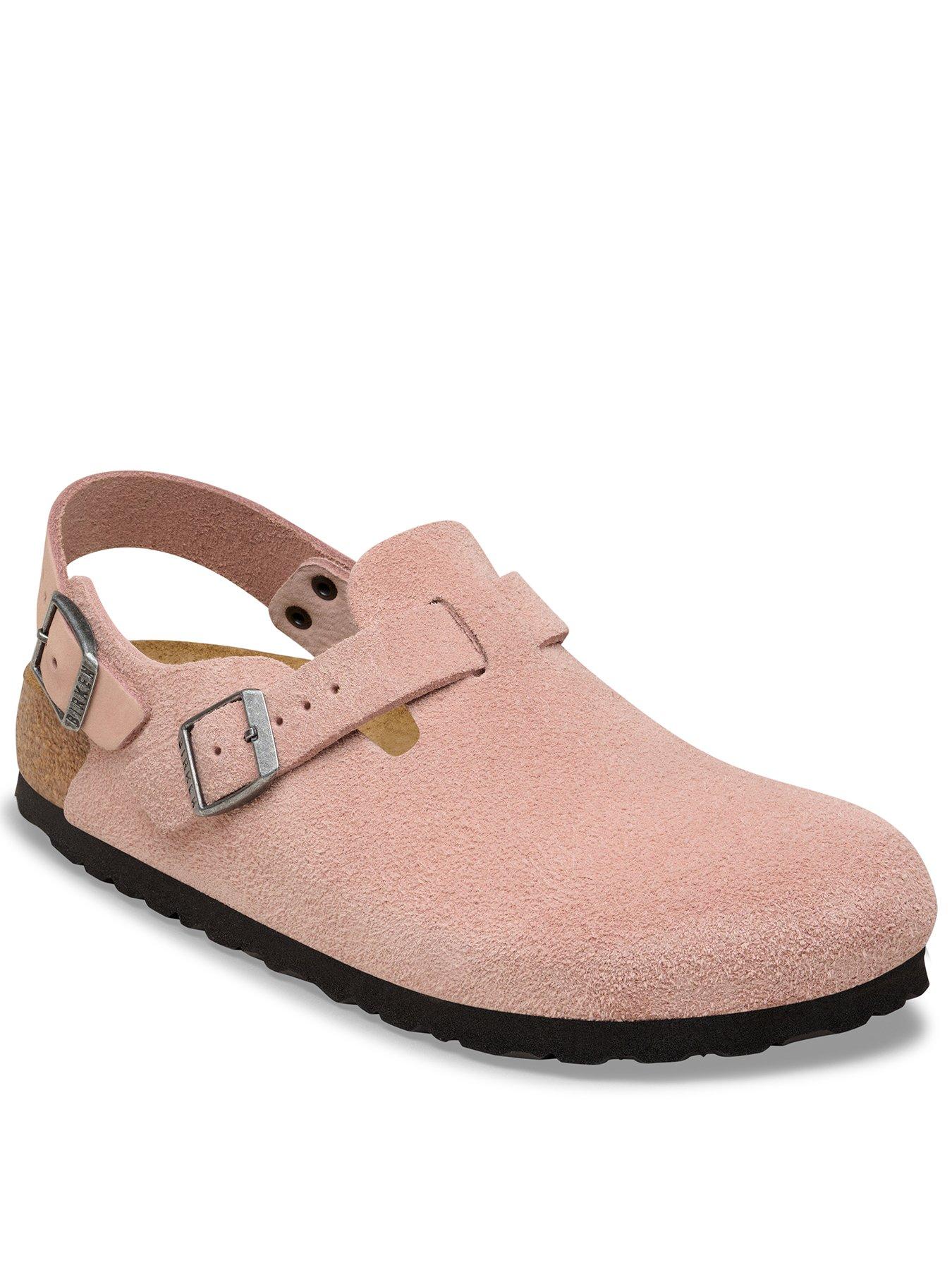 Birkenstock Tokio Suede Leather Regular Fit Pink Clay Women - Sandals Birkenstock - Pink - 1031616-7 - Size: 7