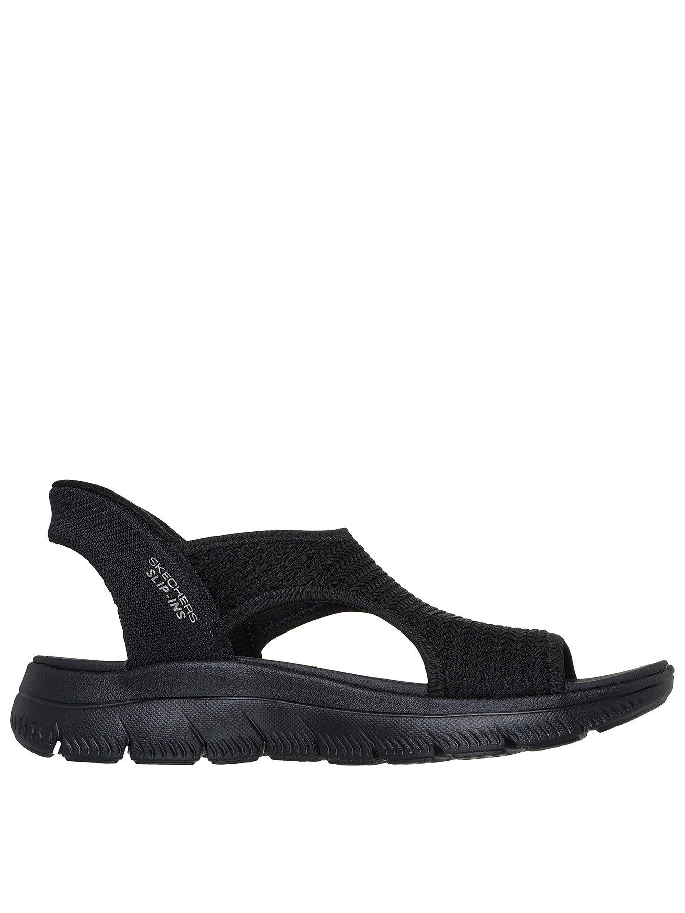skechers-summits-sandal-sweetly-evolved-slip-ins-sandal-black-knit
