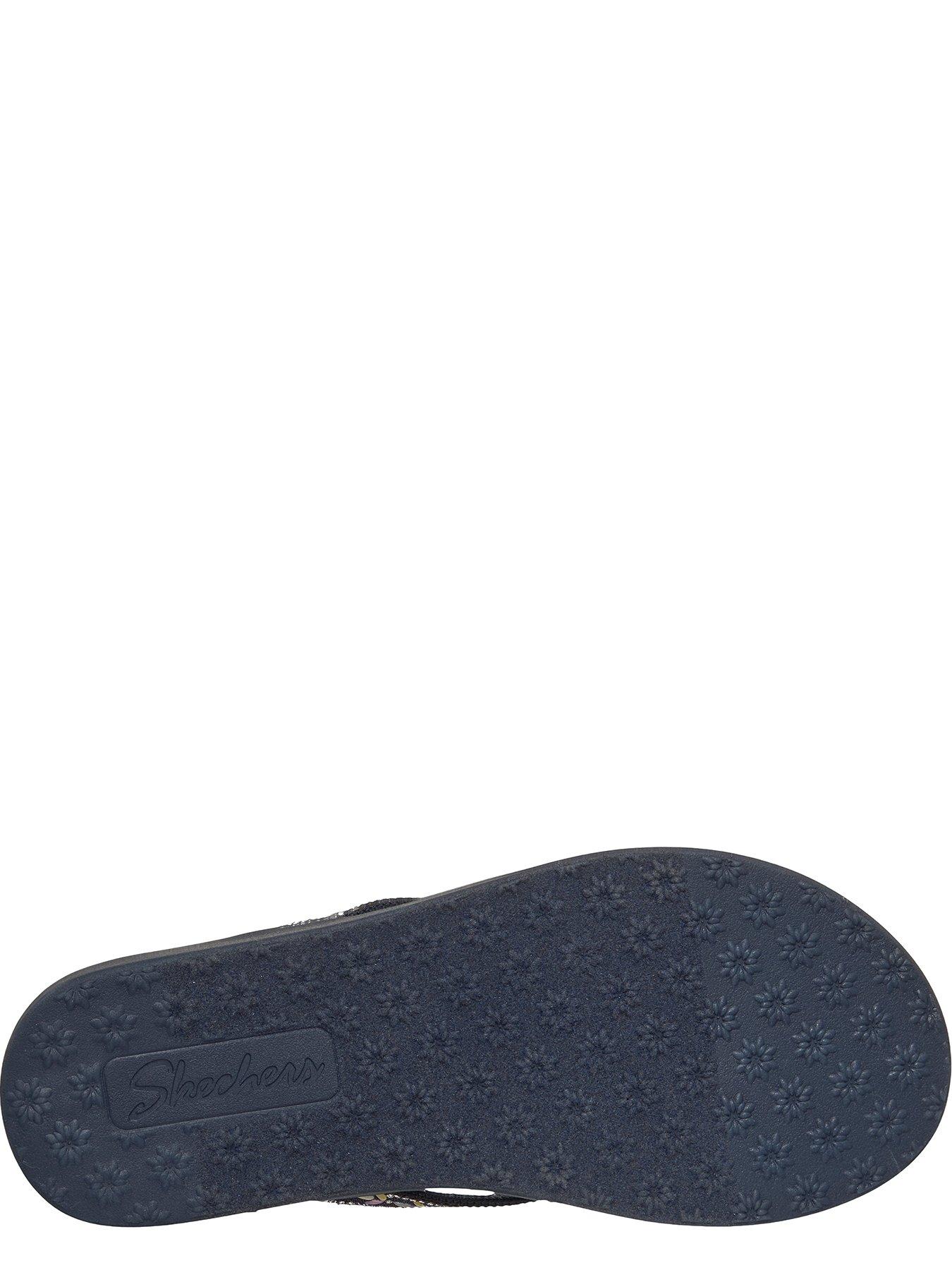 Image 4 of 5 of Skechers Meditation Luxe Toe-post Sandal - Navy Multi Knit