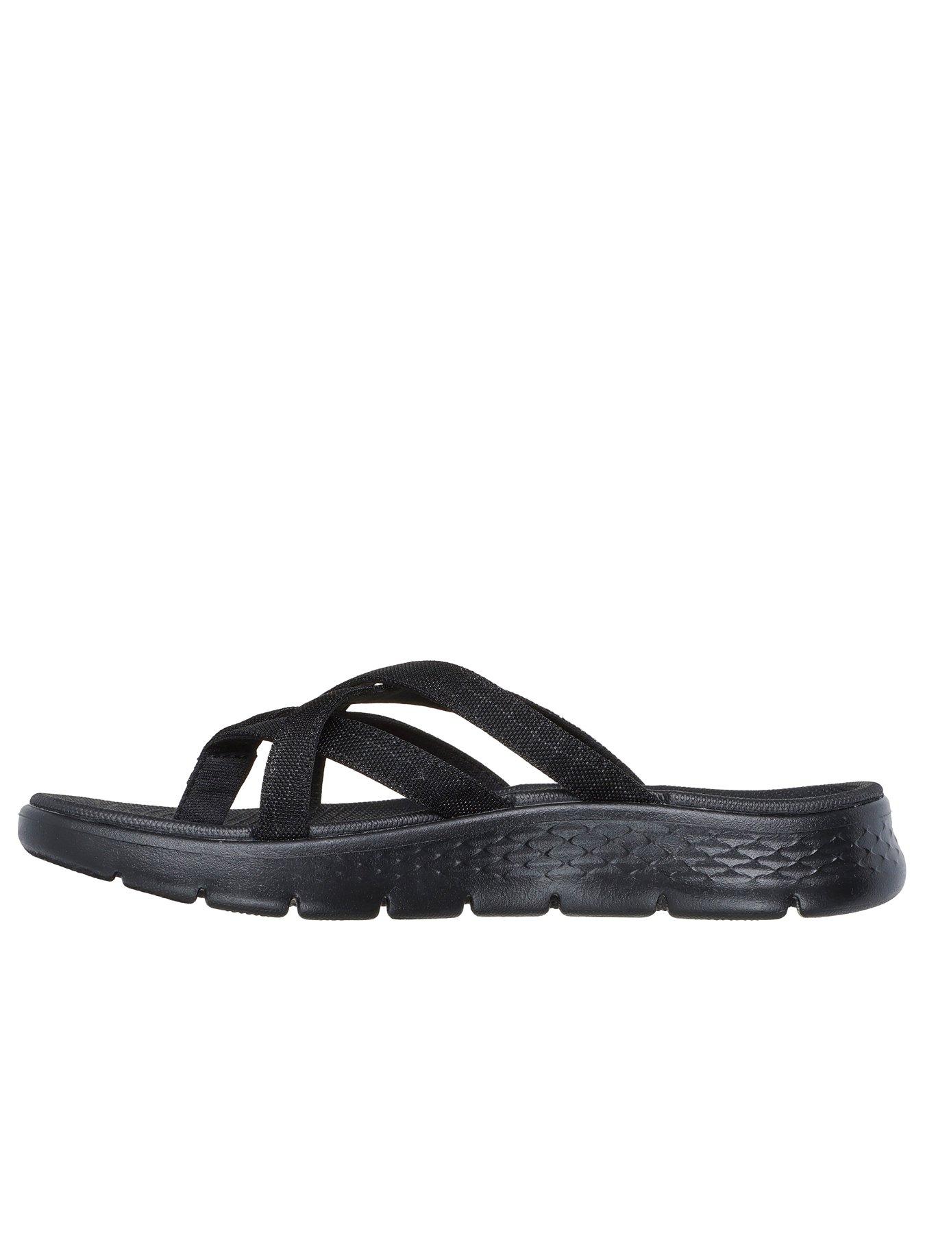 Image 5 of 5 of Skechers Go Walk Flex Sandals Sselena - Black Textile