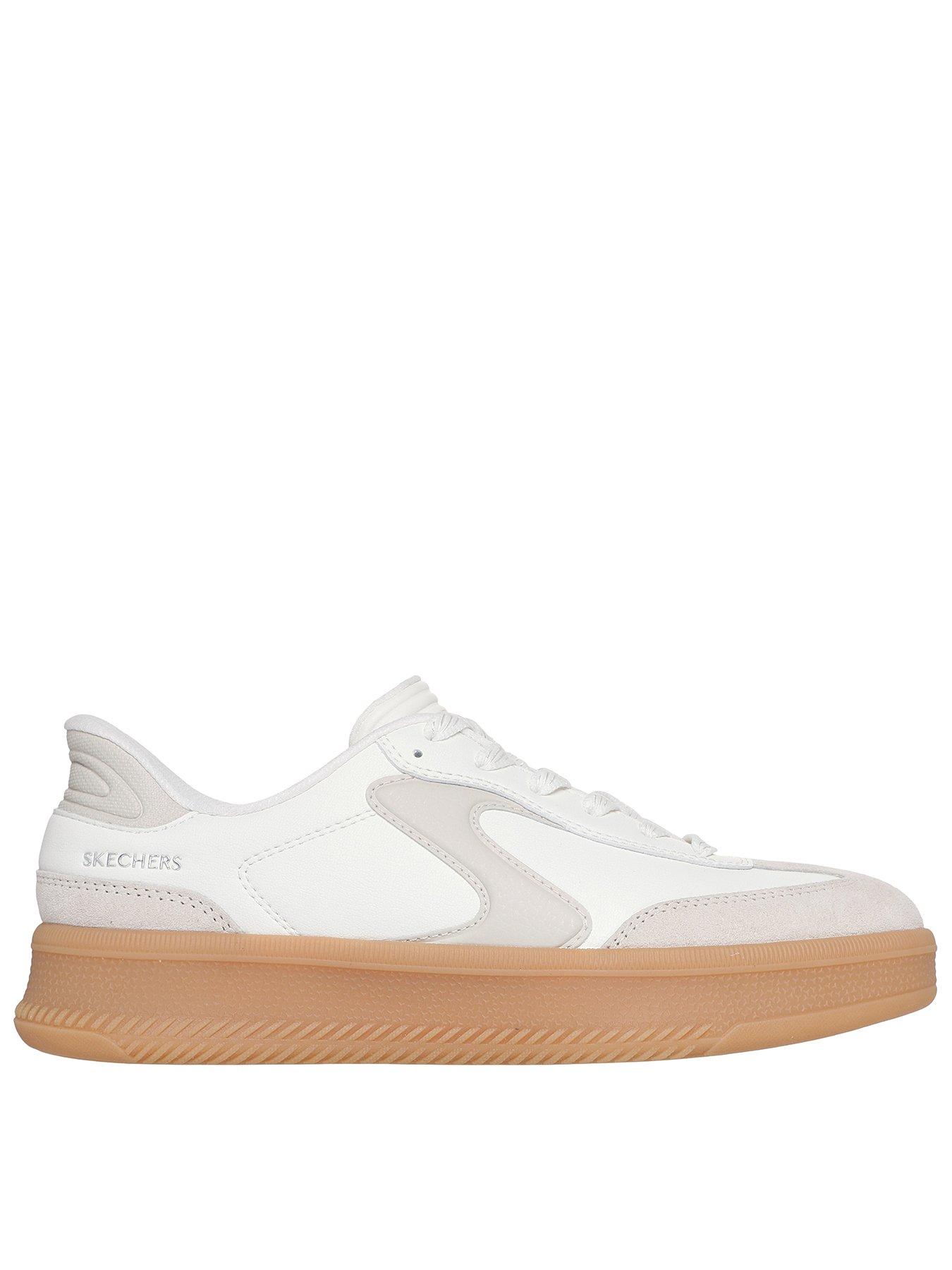 Skechers Hotshot Hi Lifted Luxe Slip-in Trainer - Off White