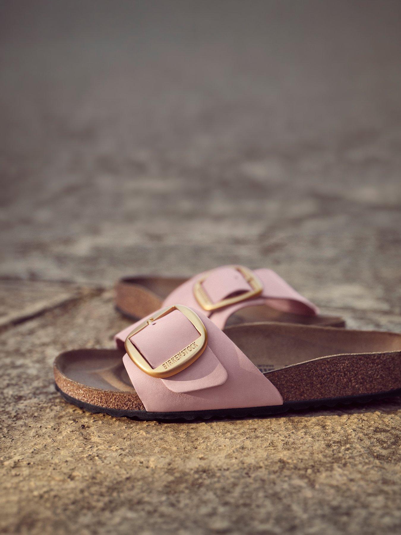 Birkenstock Madrid Big Buckle Leather Sandal - Soft Pink