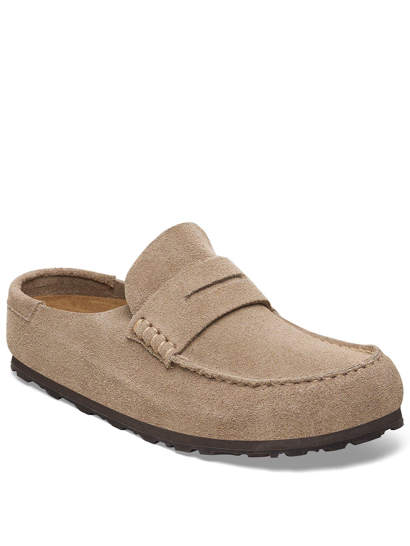 birkenstock-naples-wrapped-suede-clogs--taupe