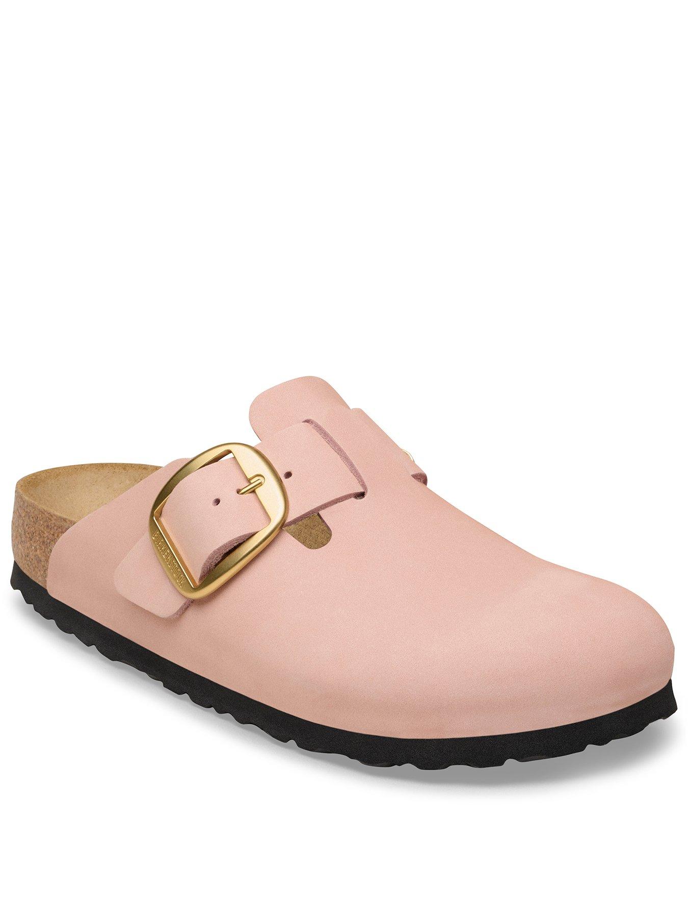 Image 2 of 4 of Birkenstock Boston Big Buckle Leather Shoe - Soft Pink