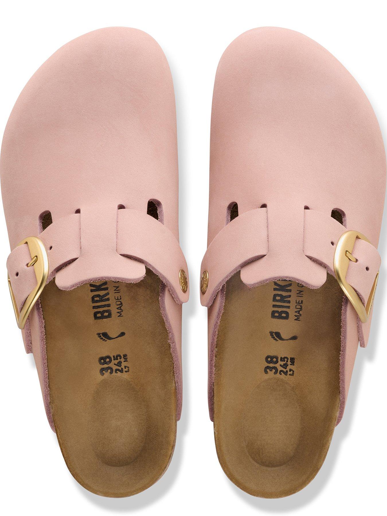 Image 4 of 4 of Birkenstock Boston Big Buckle Leather Shoe - Soft Pink