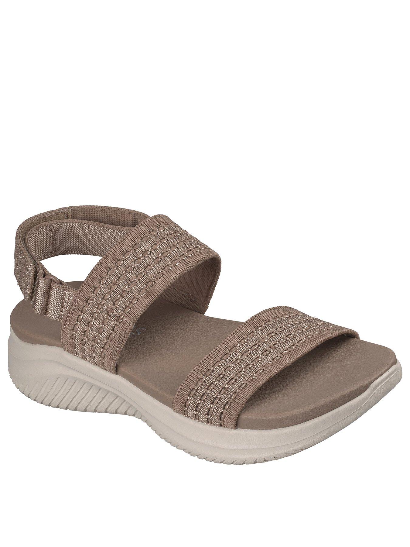skechers-ultra-flex-30-sandal-mocha-knitstillFront