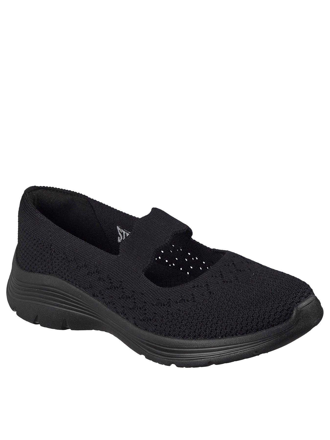 Image 2 of 5 of Skechers Bedford Knitted Mary Jane Shoe - Black