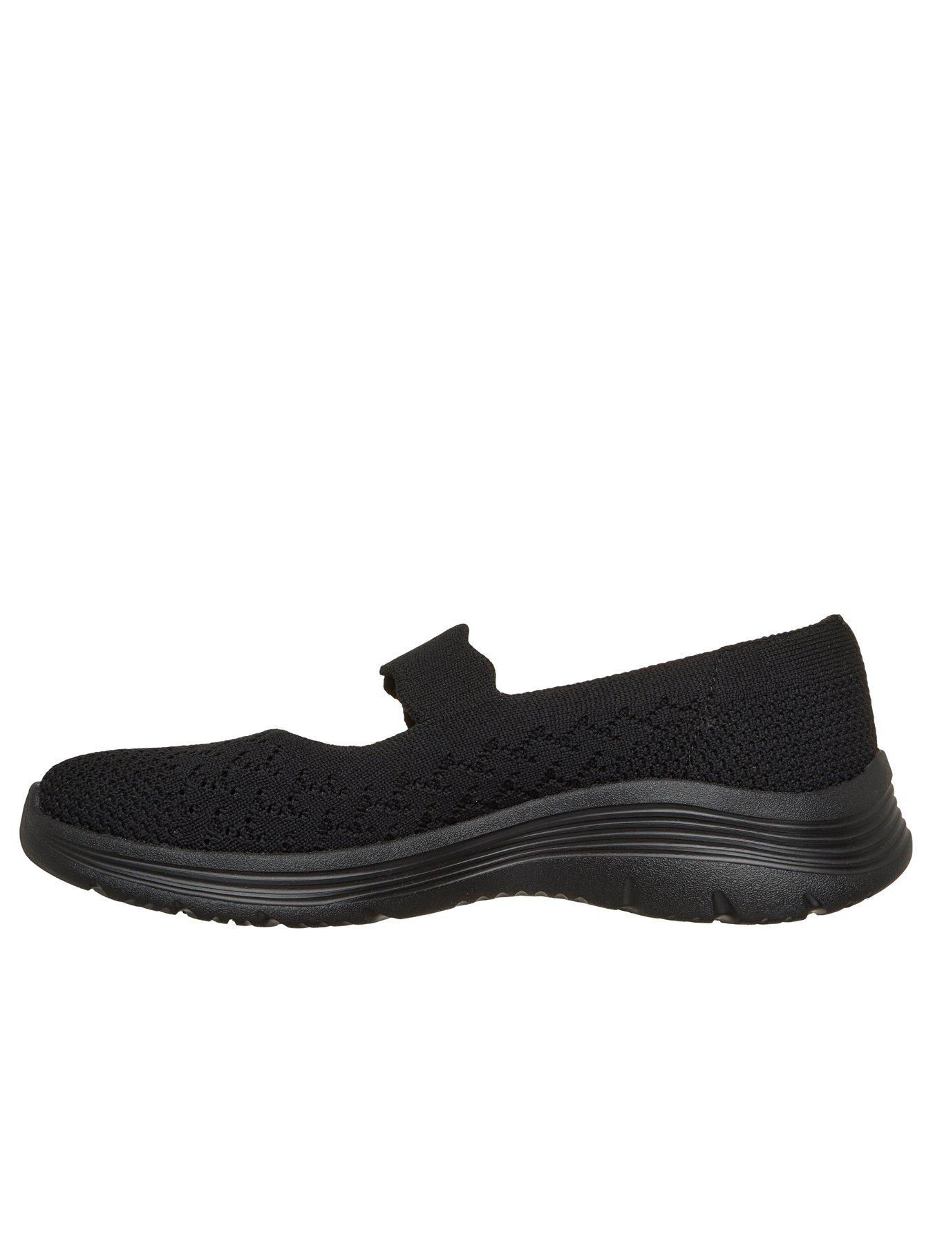 Image 5 of 5 of Skechers Bedford Knitted Mary Jane Shoe - Black
