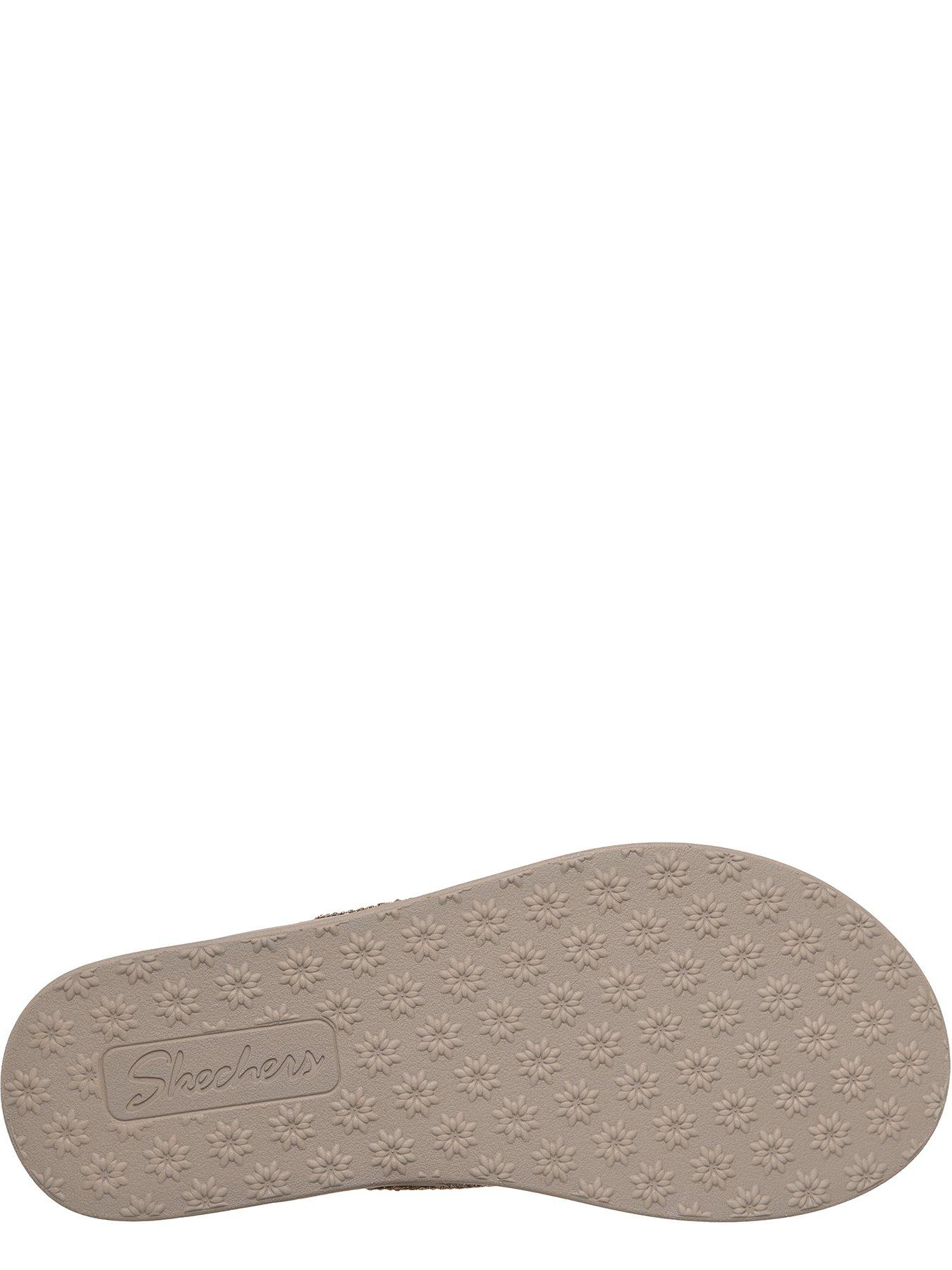 Image 4 of 5 of Skechers Meditation Luxe Toe-post Sandal - Taupe Mitobuck