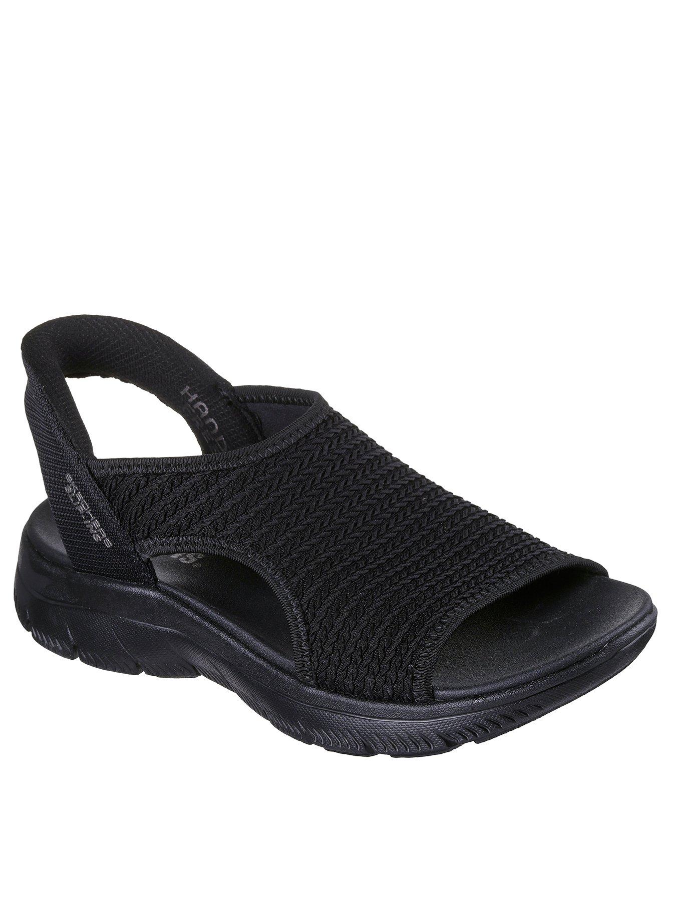 skechers-wide-fit-summits-sweetly-evolved-sandal-blackstillFront