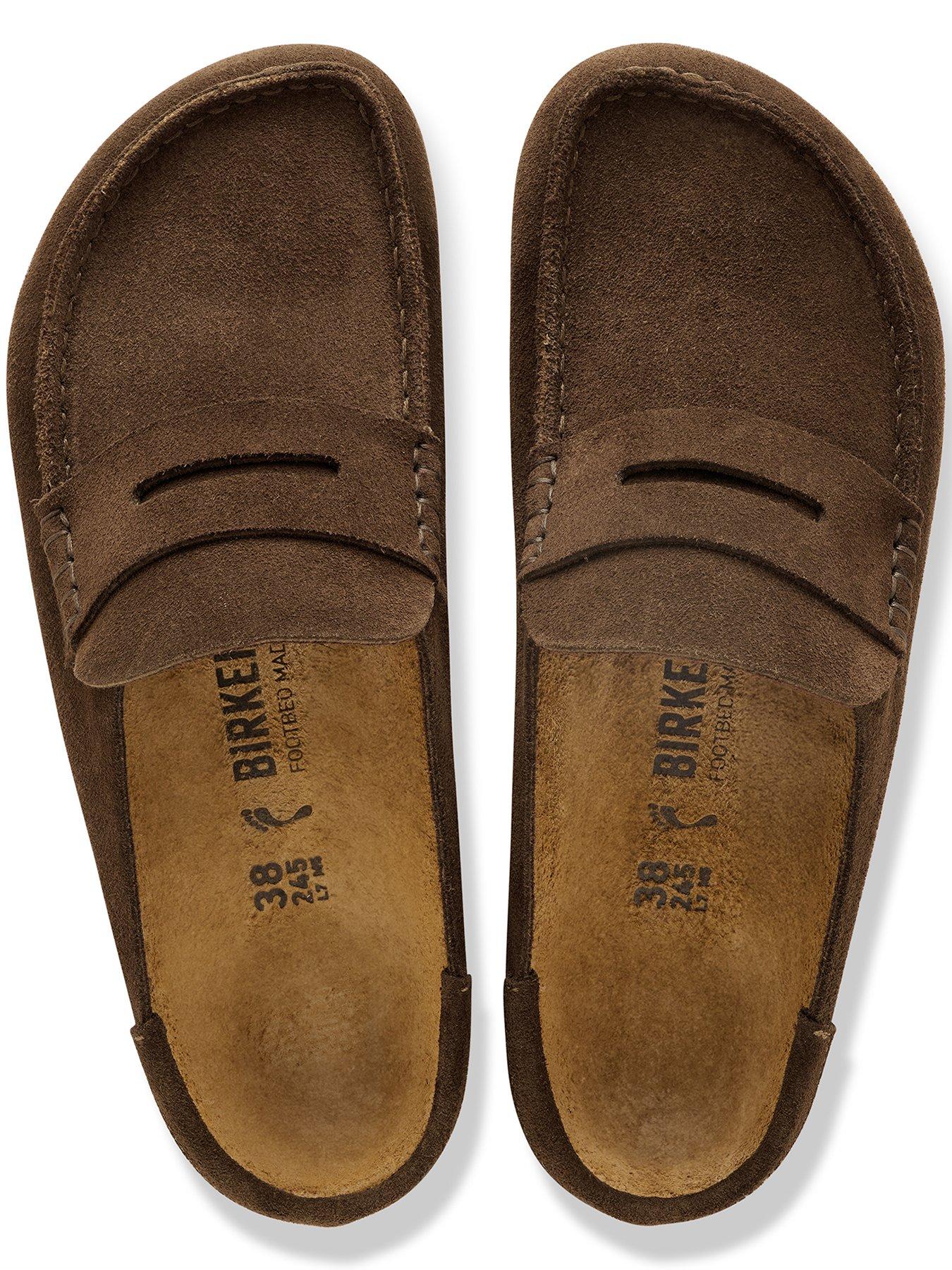 birkenstock-naples-wrapped-suede-clog-carafe-brownoutfit