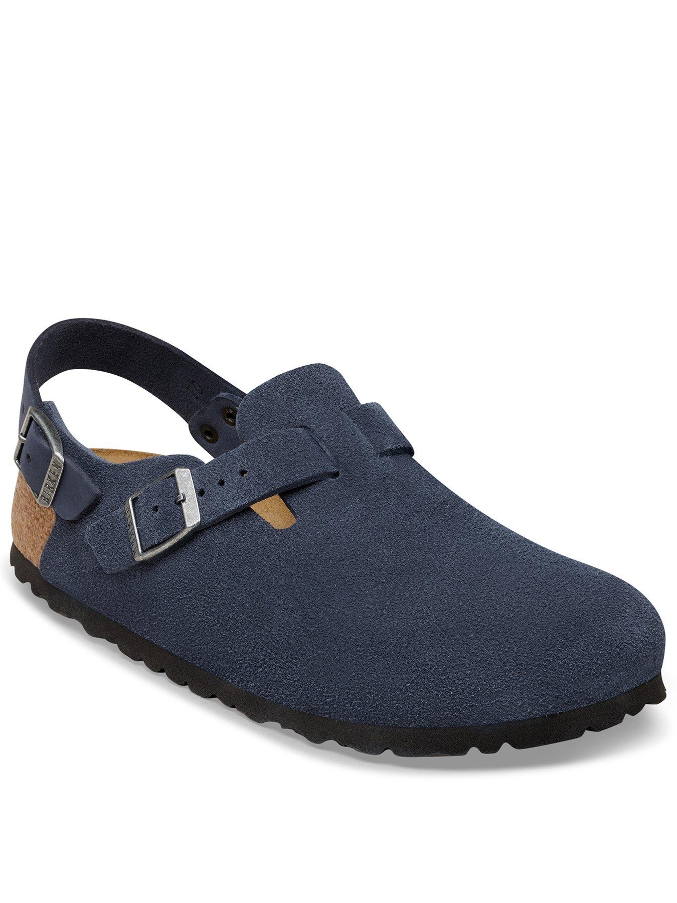 Birkenstock Tokio Suede Clog Shoe - Navy