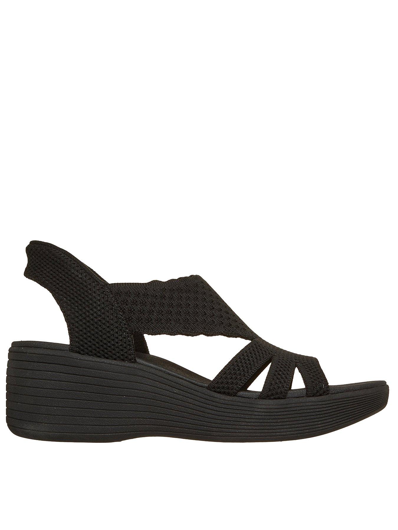 skechers-parallel-lite-summer-invite-slip-ins-sandal--black-knitfront