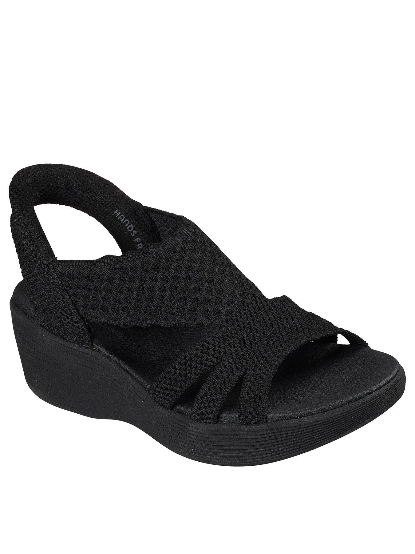skechers-parallel-lite-summer-invite-slip-ins-sandal--black-knitstillFront
