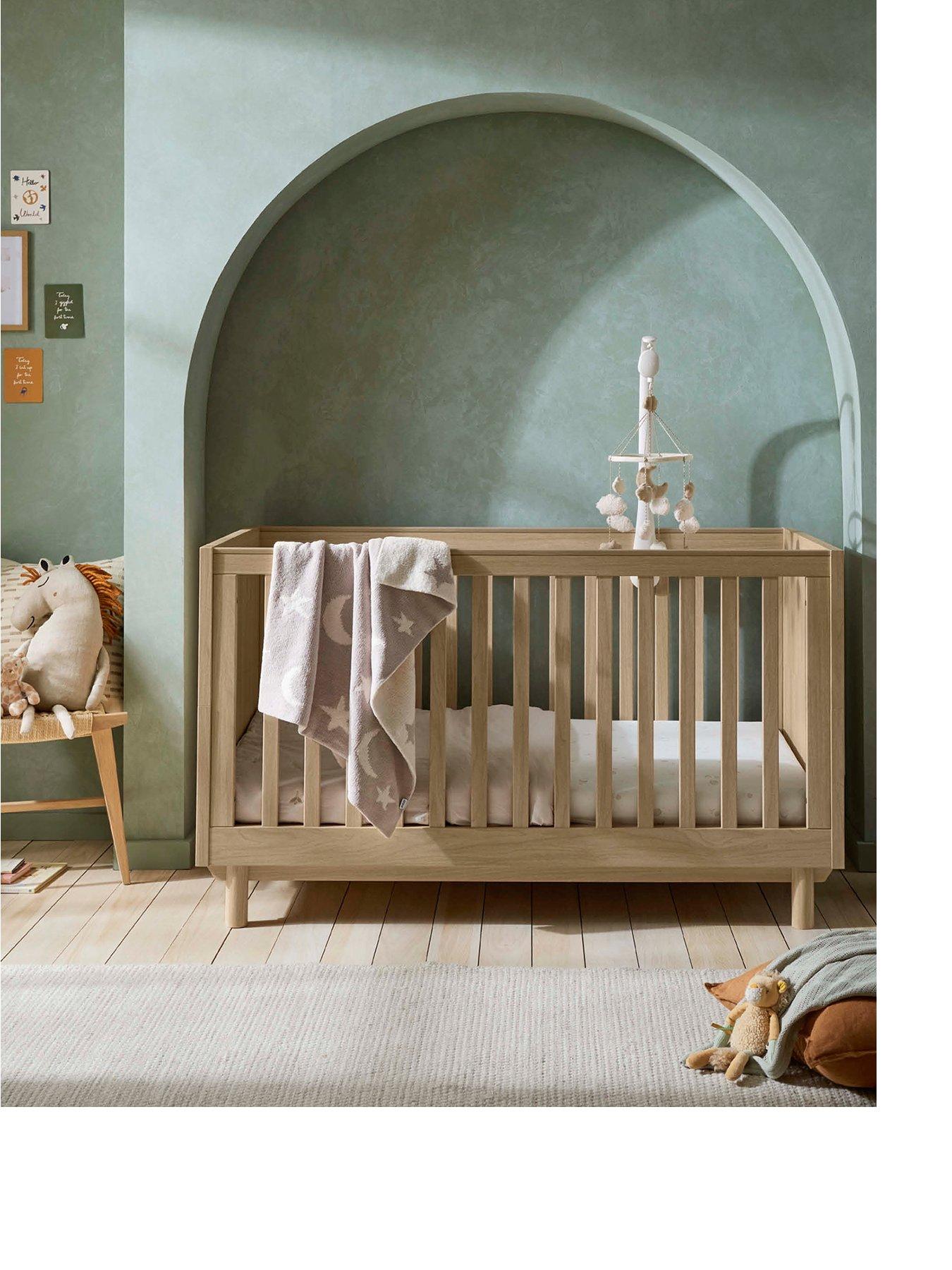 Image 2 of 7 of Mamas & Papas Oska Cot Bed - Natural Oak