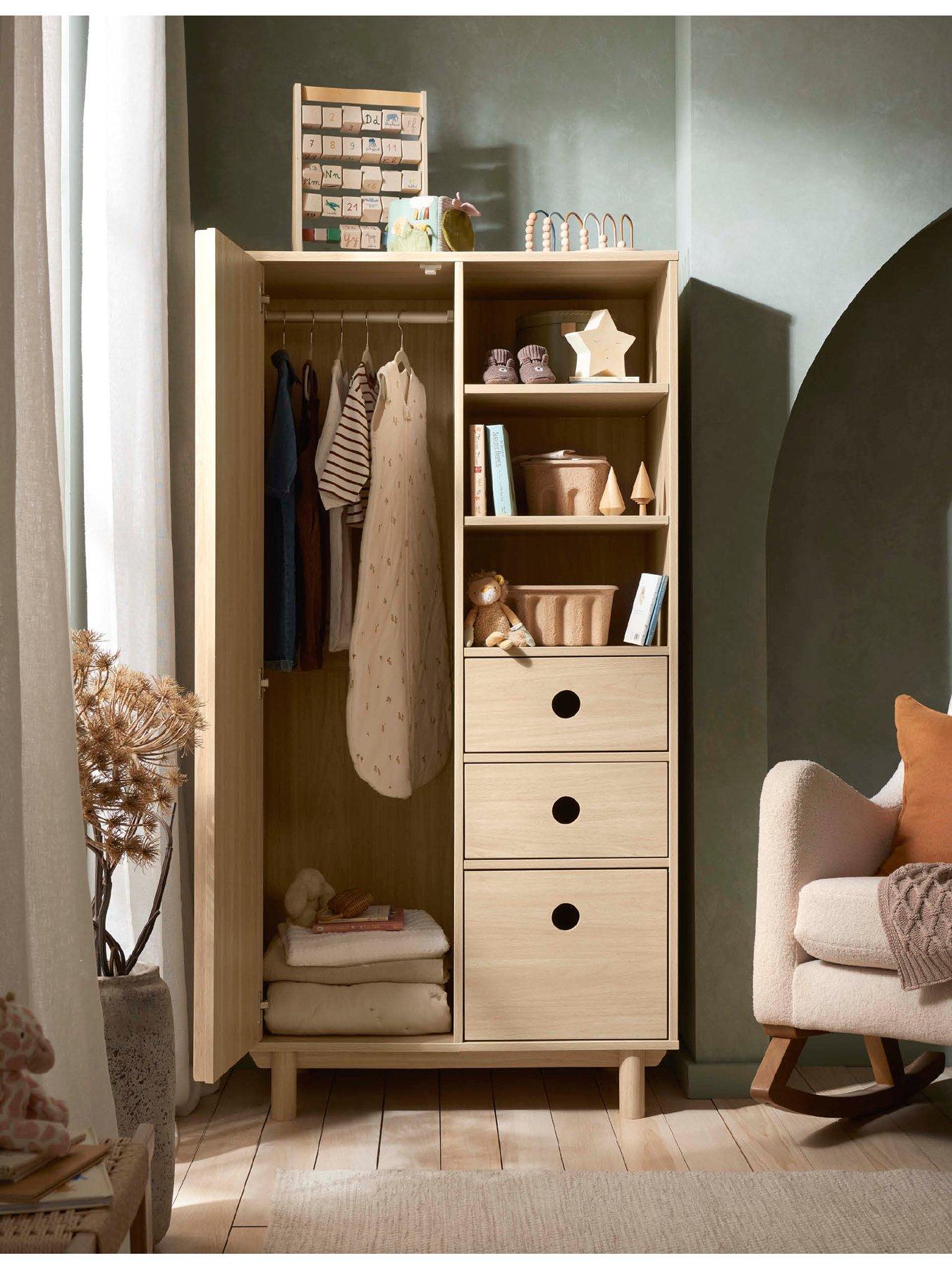 Mamas & Papas Oska Wardrobe - Natural Oak