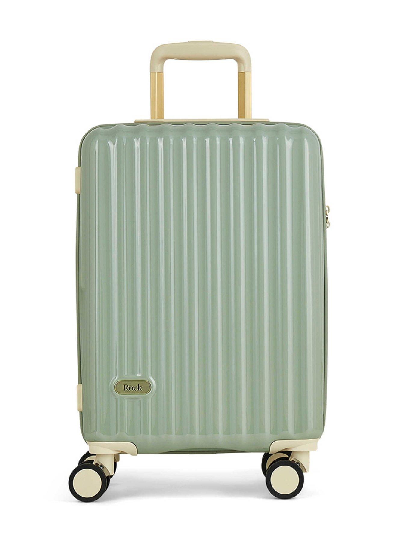 Image 2 of 6 of Rock Luggage Primrose Green Cabin Suitcase