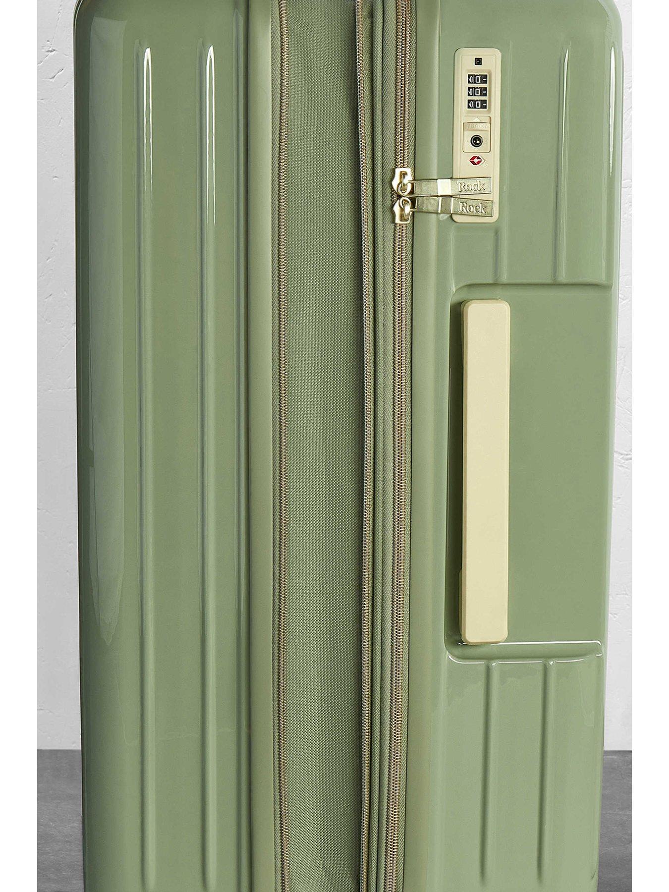 Image 5 of 6 of Rock Luggage Primrose Green Cabin Suitcase