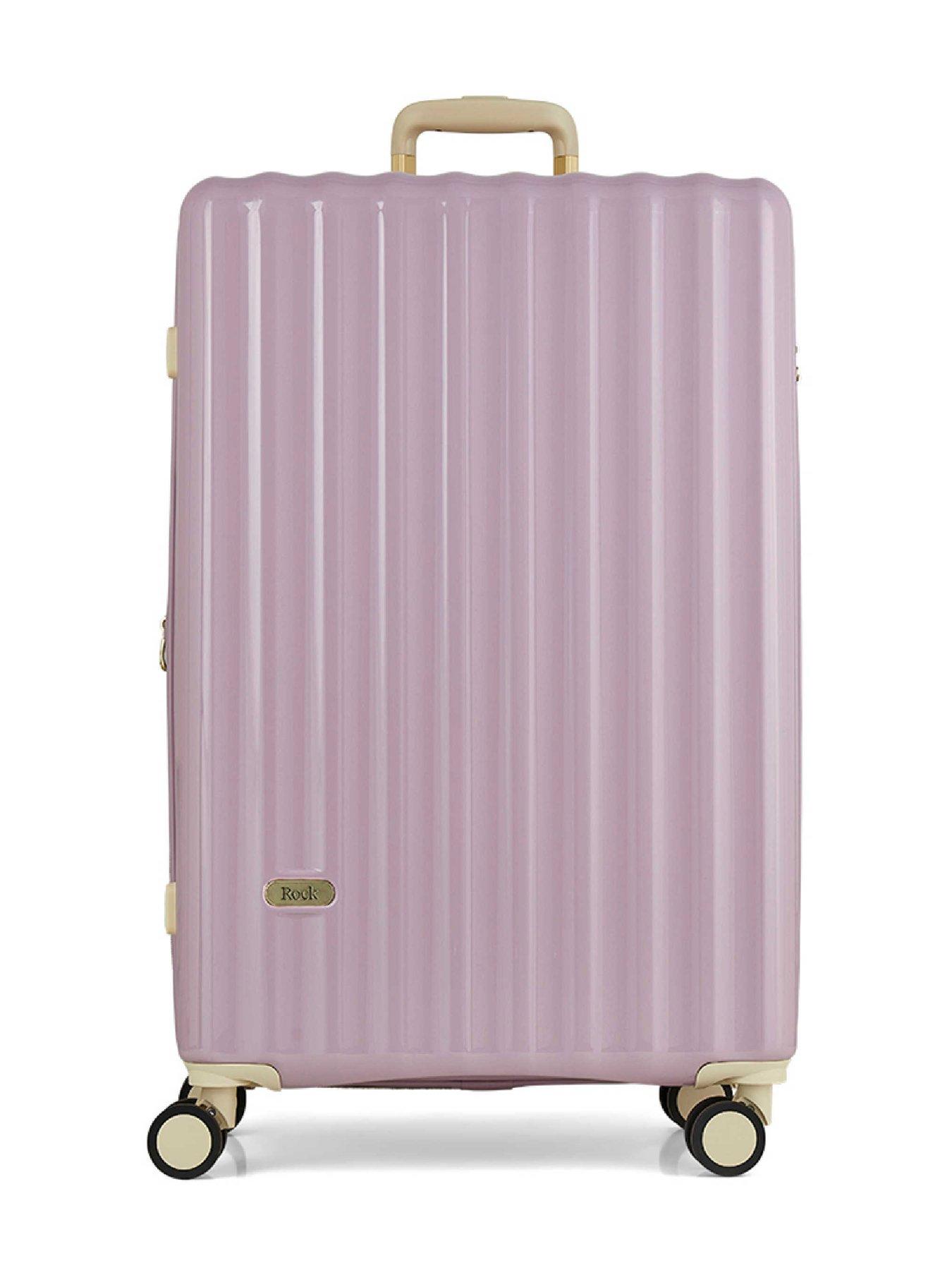 Image 2 of 6 of Rock Luggage Primrose Purple Large Suitcase