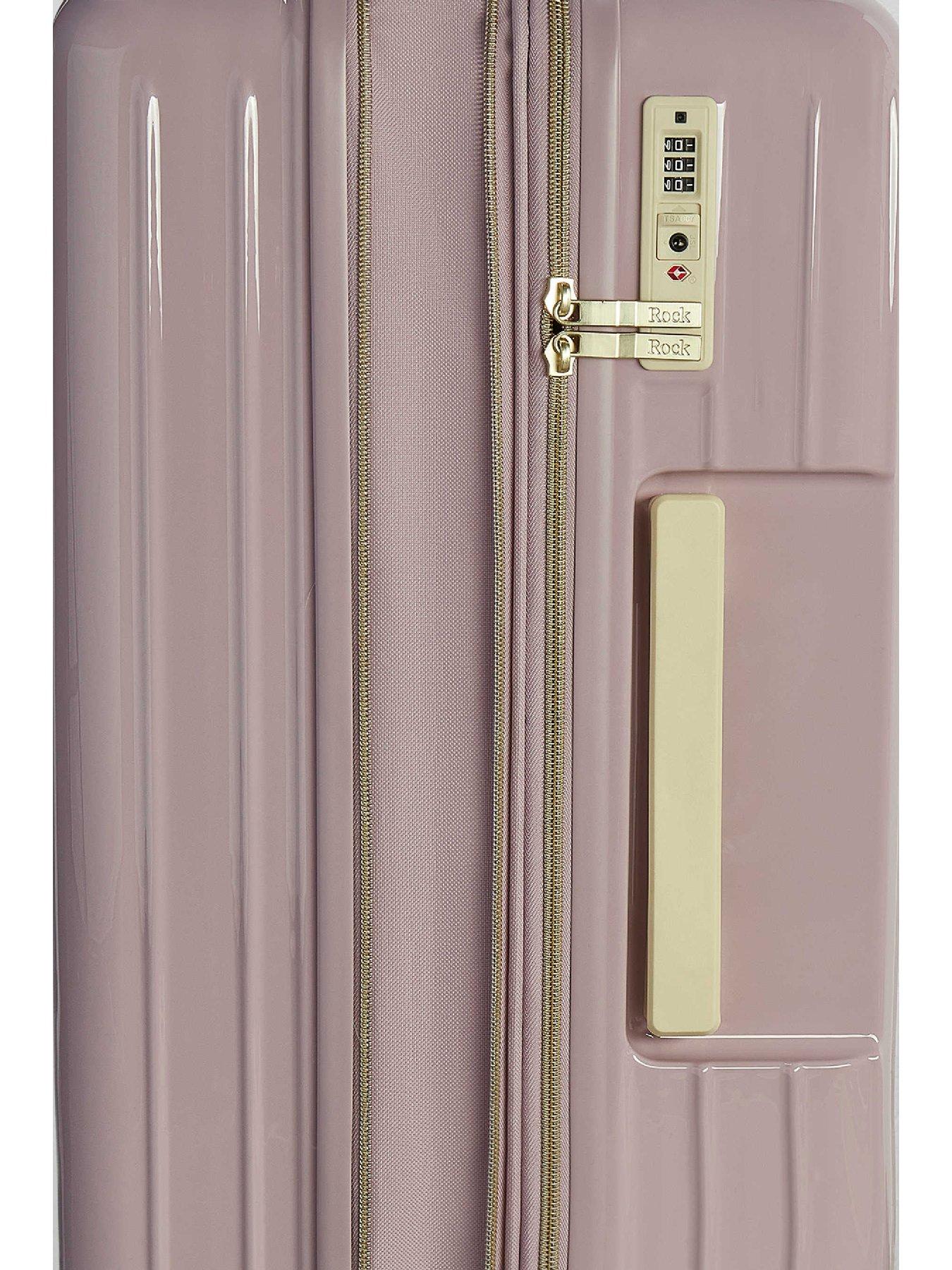 Image 4 of 6 of Rock Luggage Primrose Purple Large Suitcase