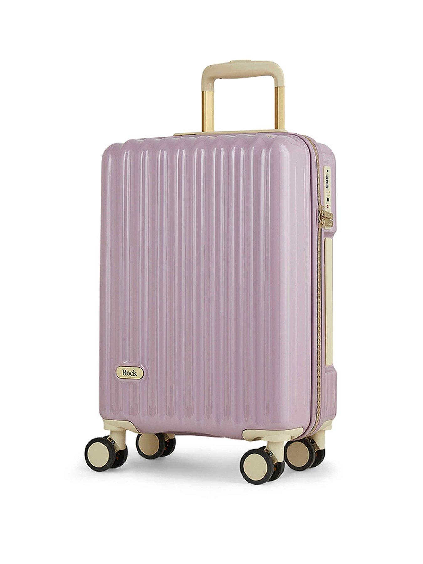 Image 1 of 6 of Rock Luggage Primrose Purple Cabin Suitcase