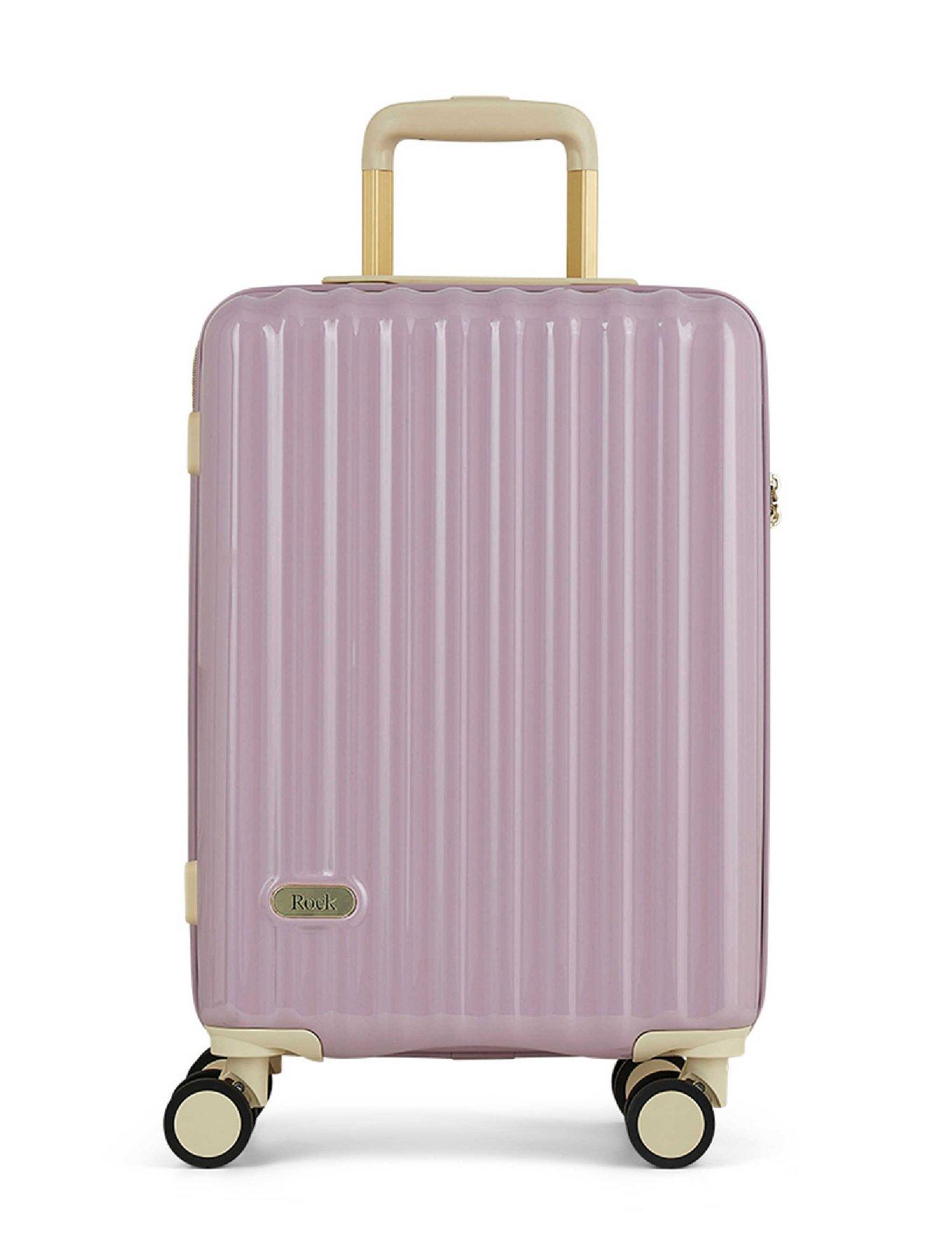 Image 2 of 6 of Rock Luggage Primrose Purple Cabin Suitcase