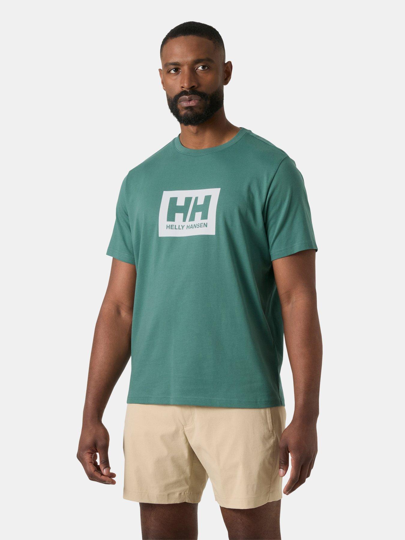 Image 1 of 3 of Helly Hansen Mens HH Box Short Sleeve T-Shirt - Green