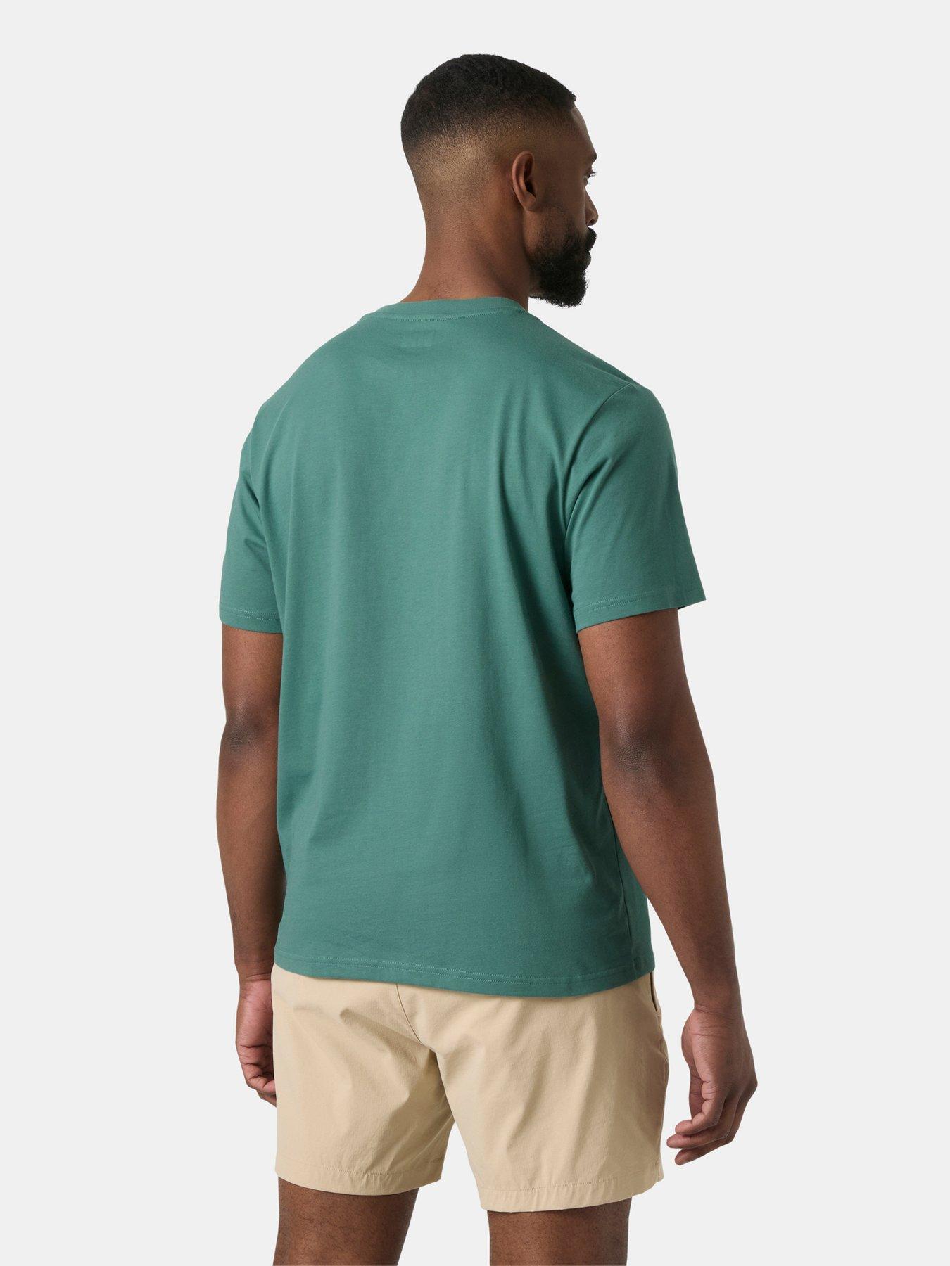 Image 2 of 3 of Helly Hansen Mens HH Box Short Sleeve T-Shirt - Green