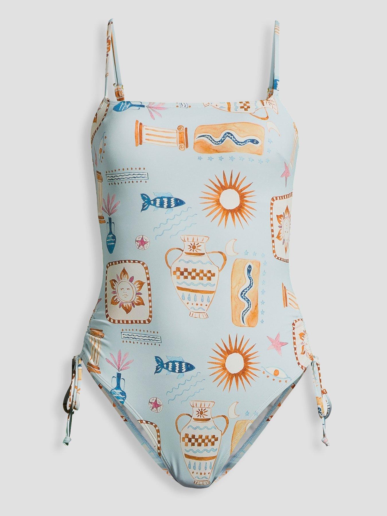 Image 7 of 7 of The Very Collection Sculpting Printed Swimsuit