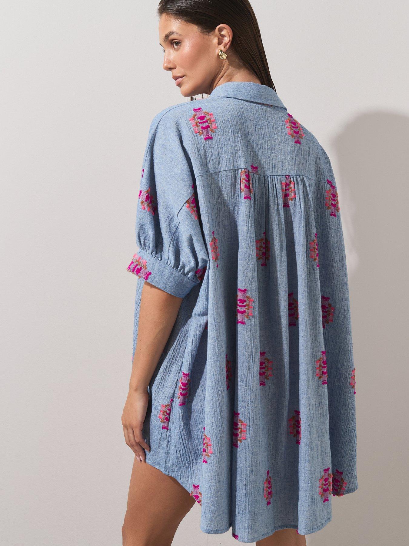 the-very-collection-chambray-jacquard-beach-shirt-multistillFront