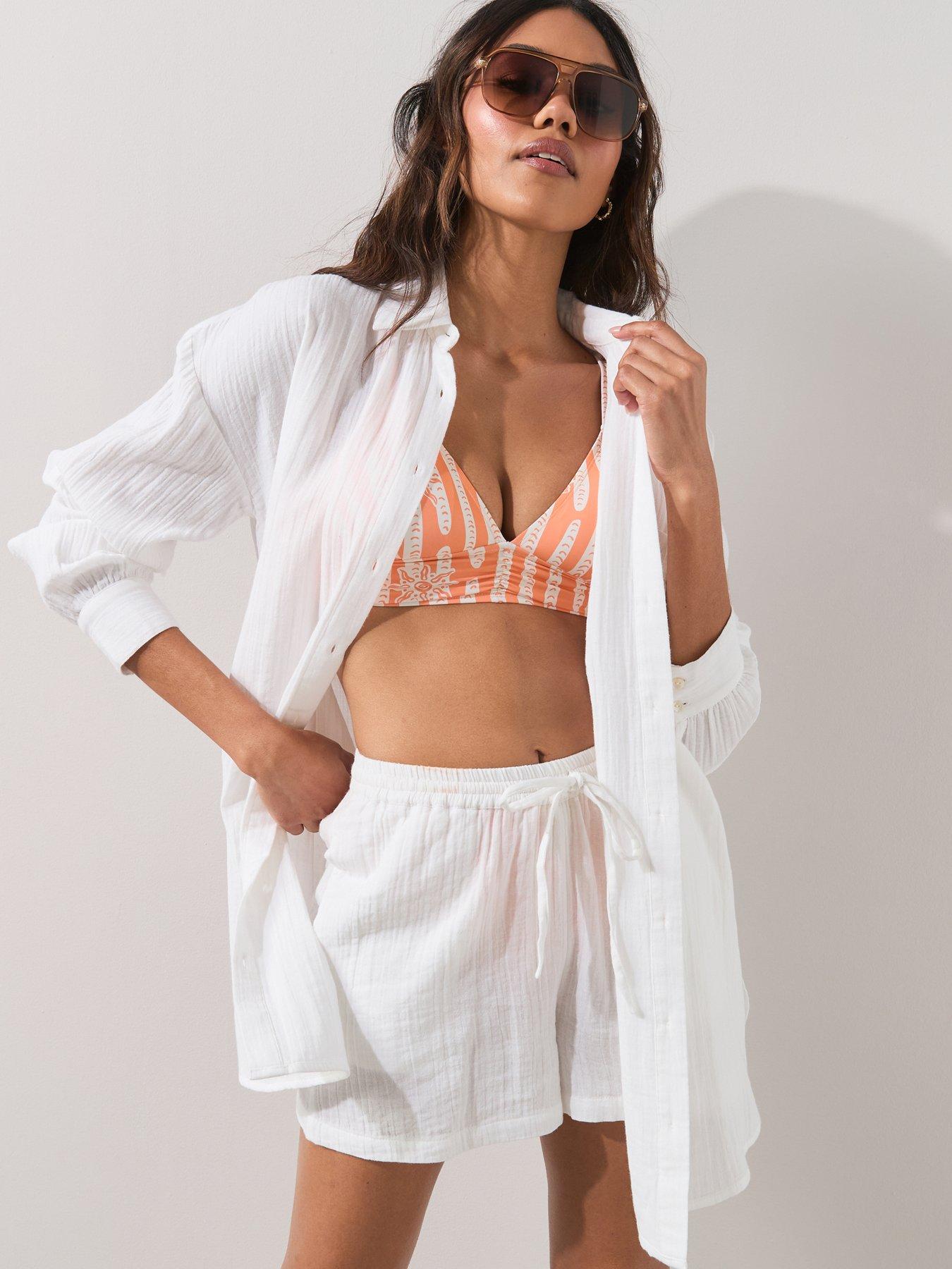Image 1 of 7 of The Very Collection Longer Length Beach Shirt