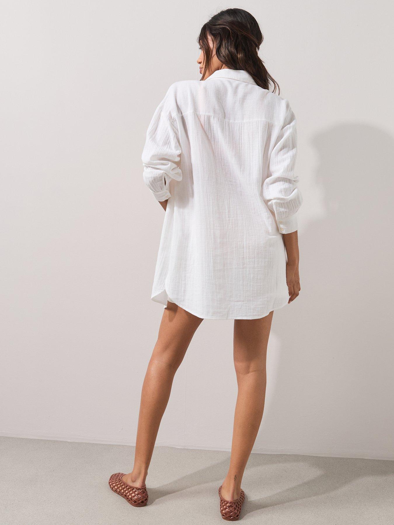 the-very-collection-longer-length-beach-shirt-whitestillFront