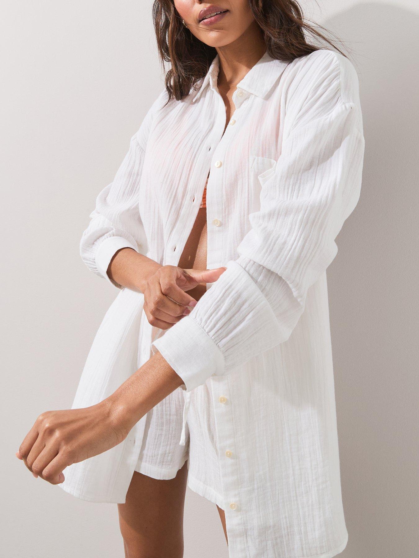 the-very-collection-longer-length-beach-shirt-whiteoutfit