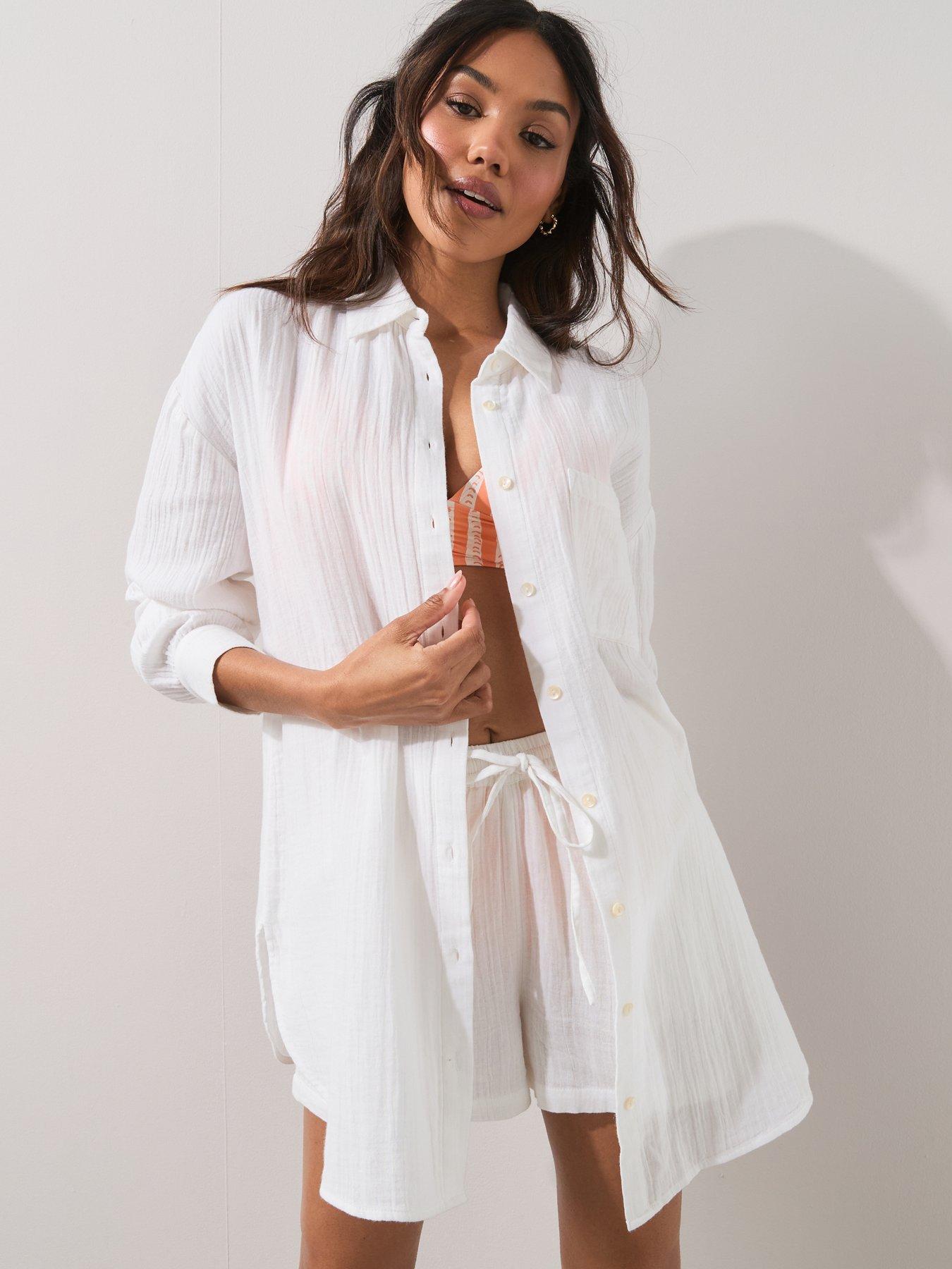 Image 5 of 7 of The Very Collection Longer Length Beach Shirt