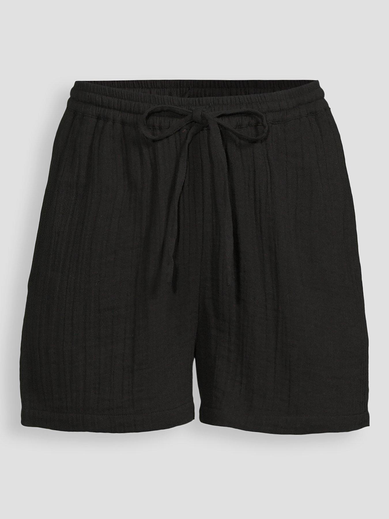 Image 6 of 6 of The Very Collection Double Cloth Shorts - Black